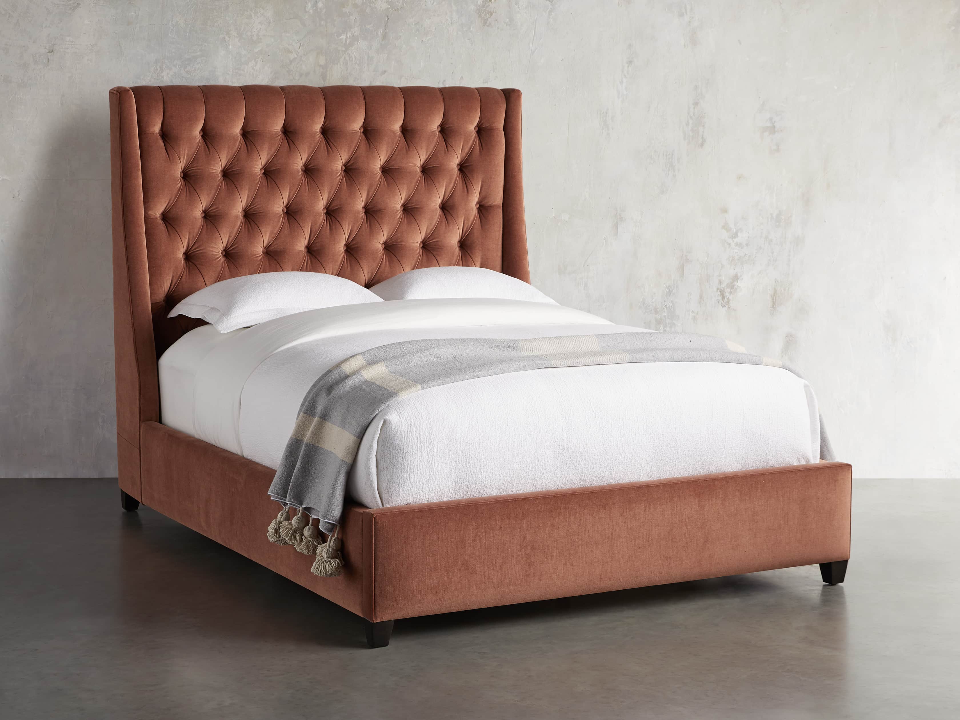 Devereaux 63" Upholstered Tufted Queen Bed, slide 2 of 7
