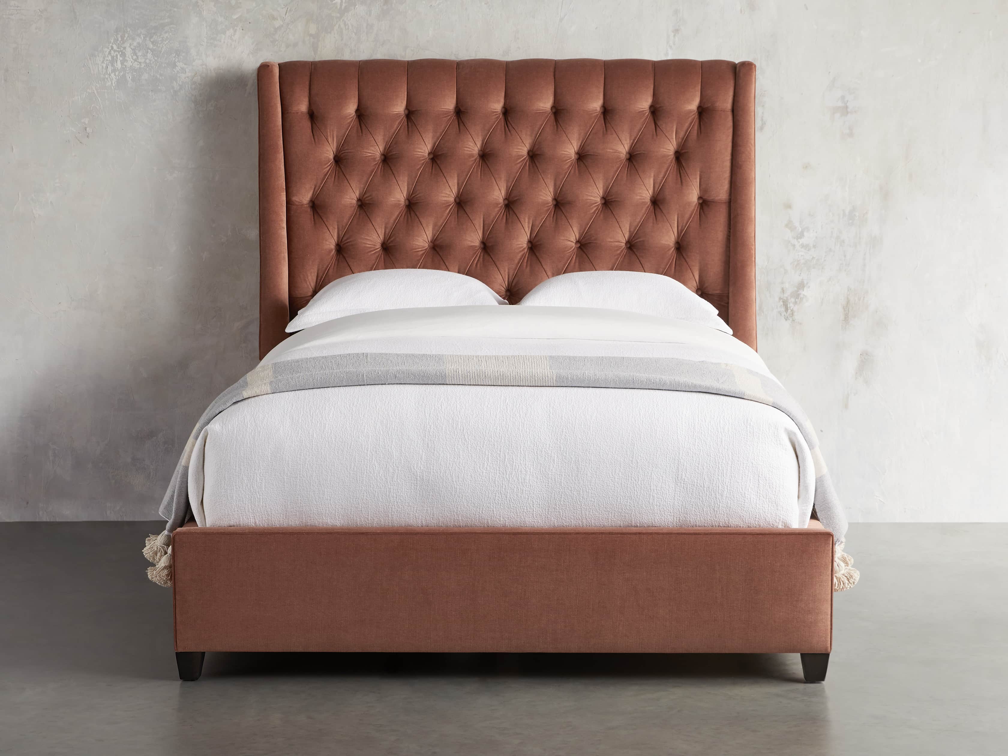 Devereaux 63" Upholstered Tufted Queen Bed, slide 3 of 7