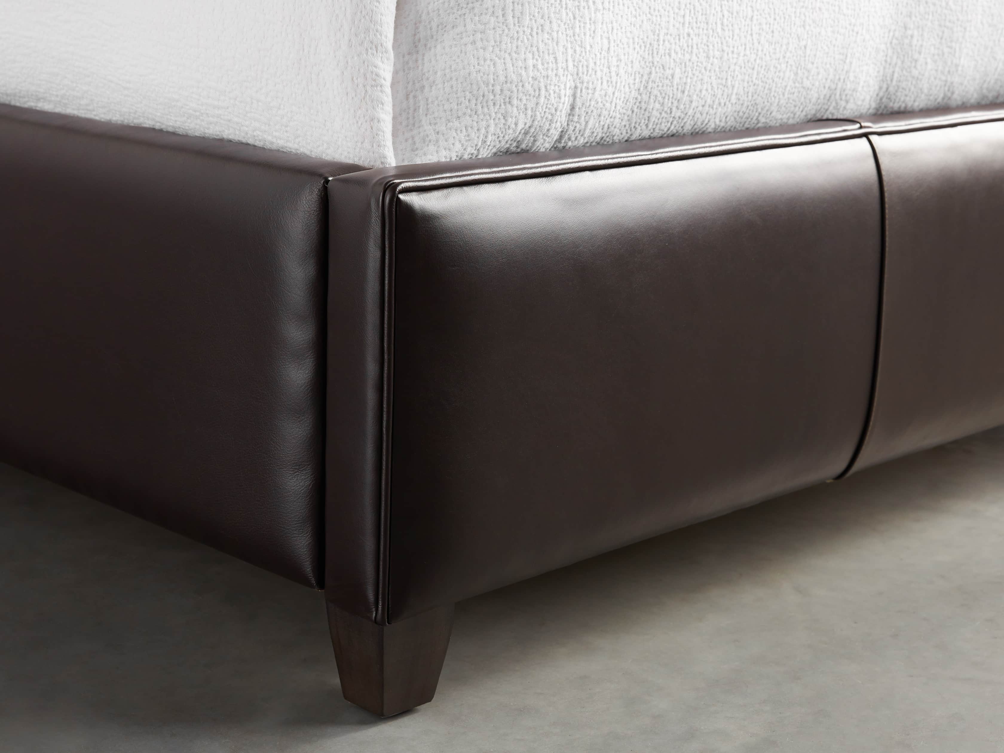 Devereaux 63" Leather Tufted King Bed, slide 6 of 7