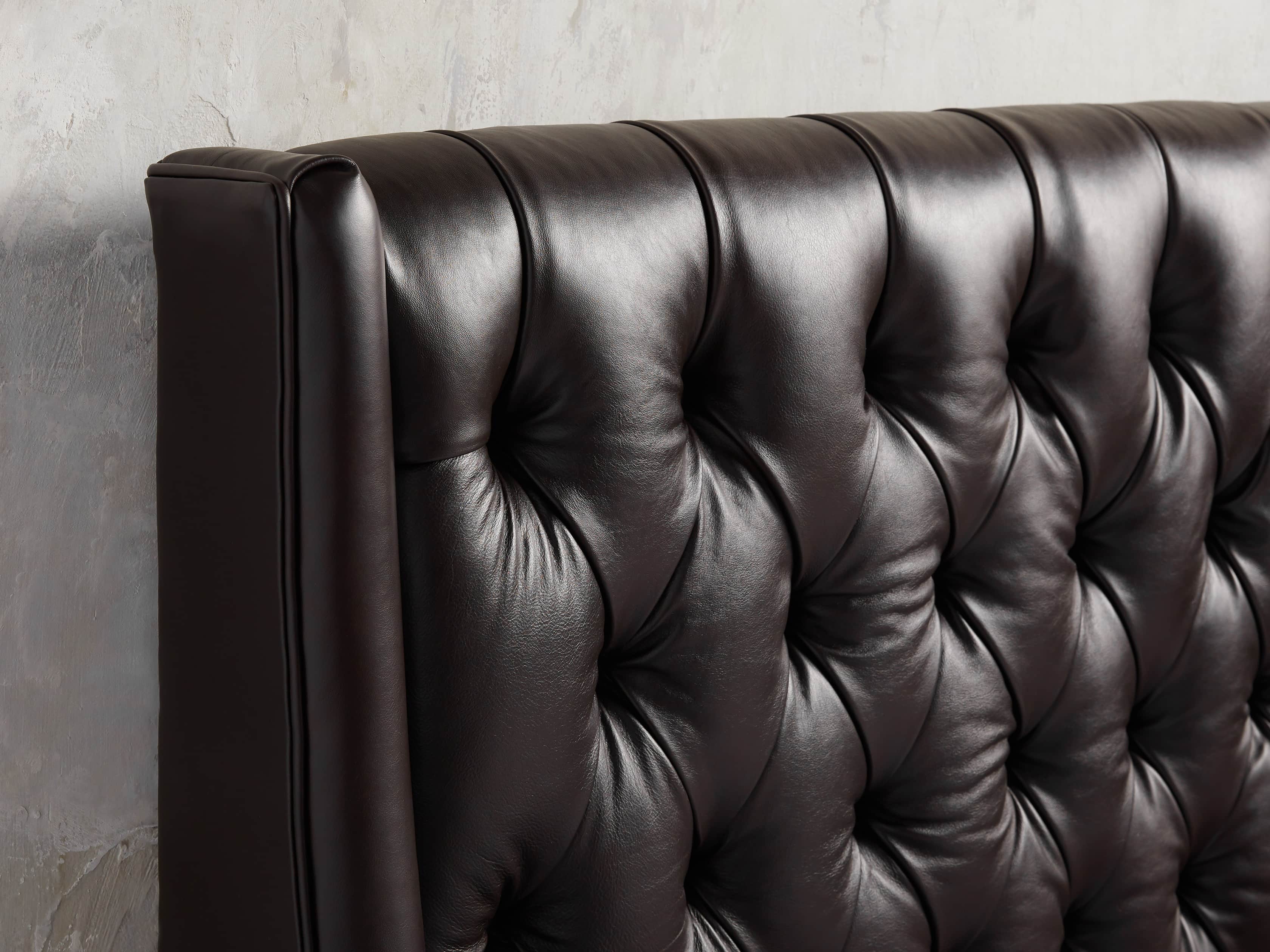 Devereaux Leather Tufted Storage Bed, What Does Tufted Leather Mean