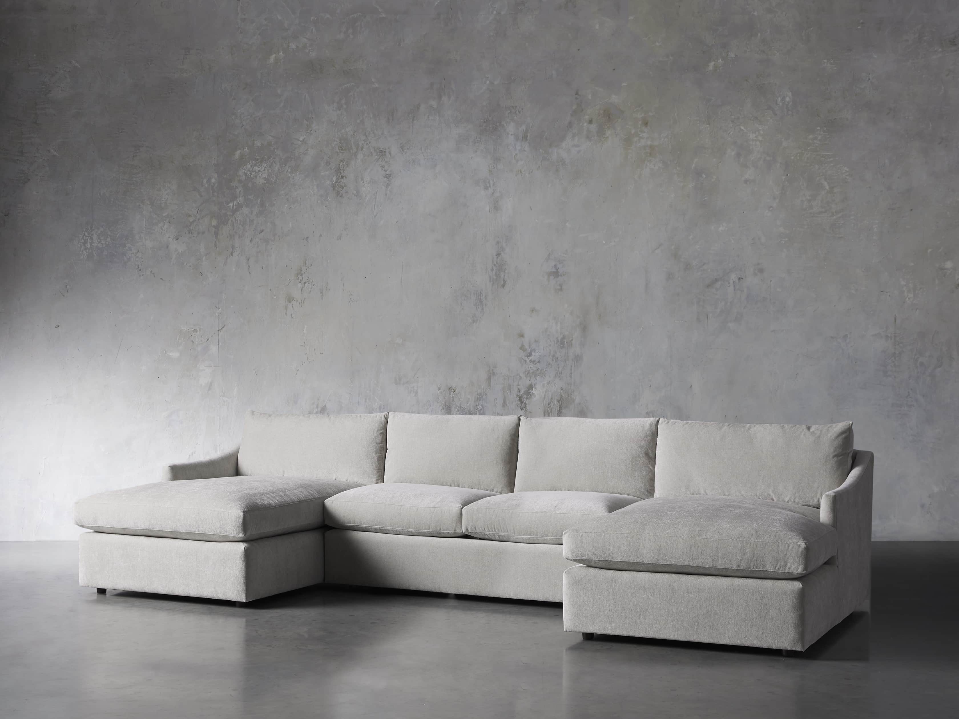 Branson Upholstered 138" Double Chaise Sectional, slide 3 of 7