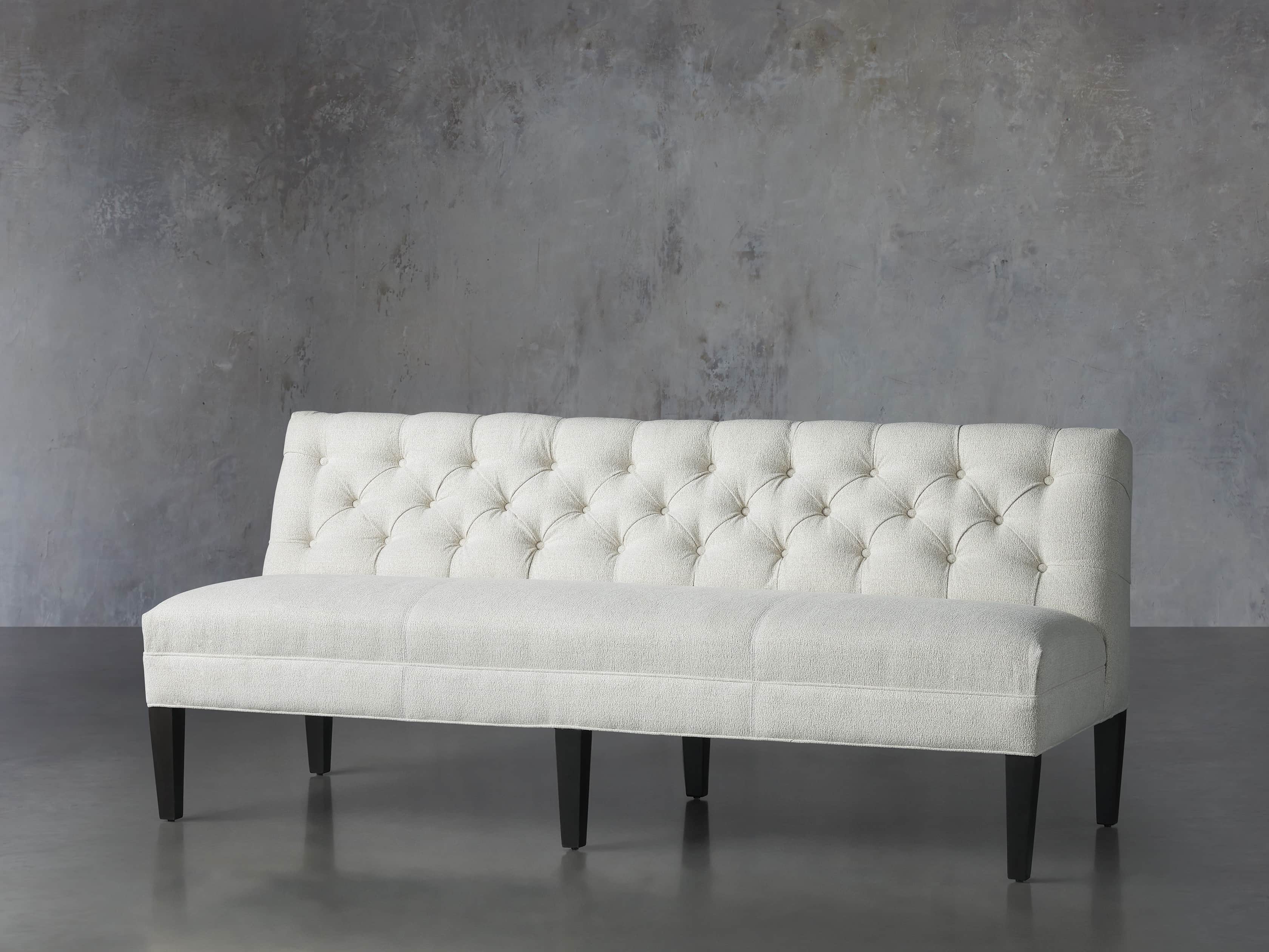 Eaton Upholstered Tufted 80" Settee, slide 2 of 7