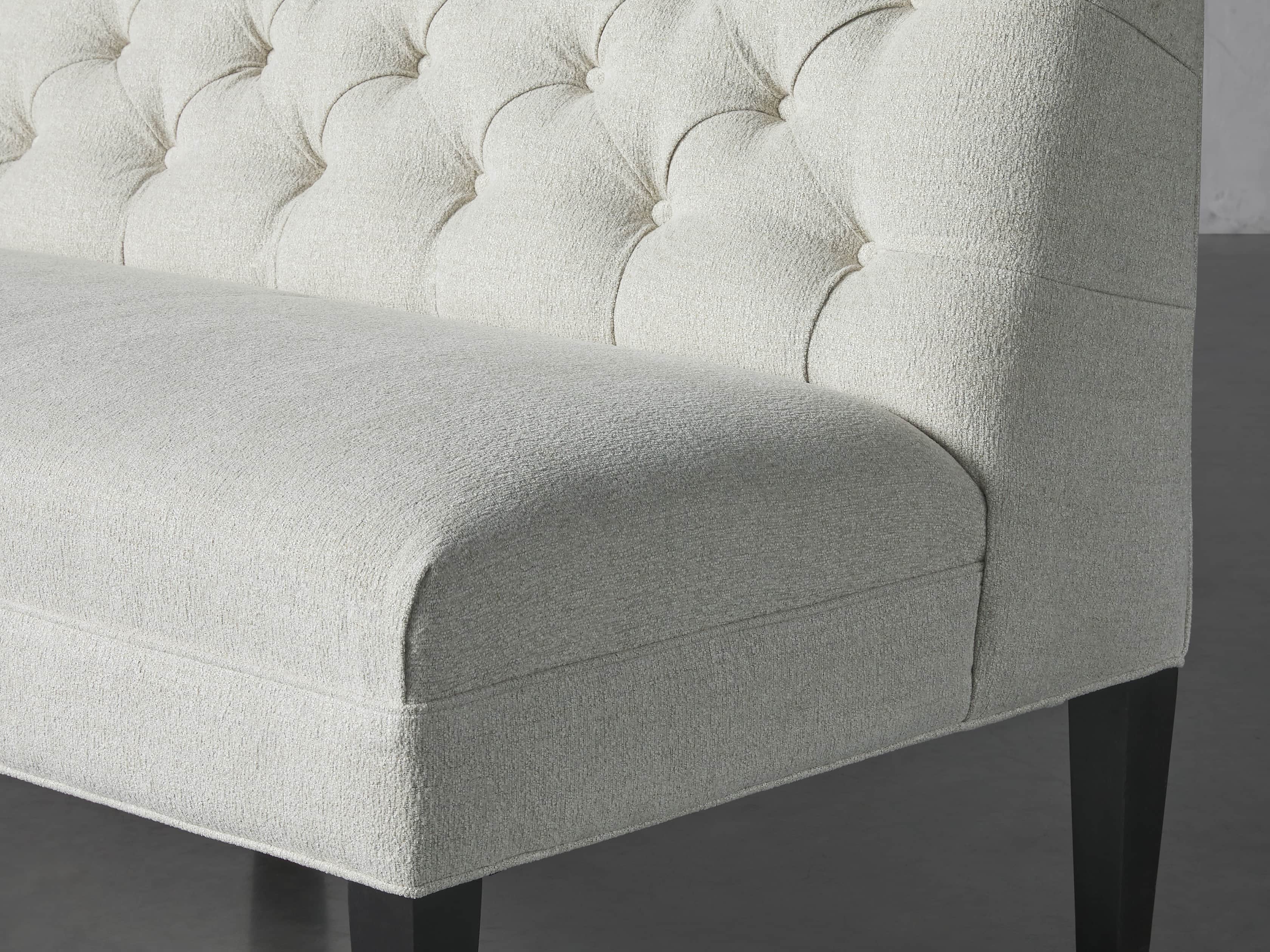 Eaton Upholstered Tufted 80" Settee, slide 5 of 7