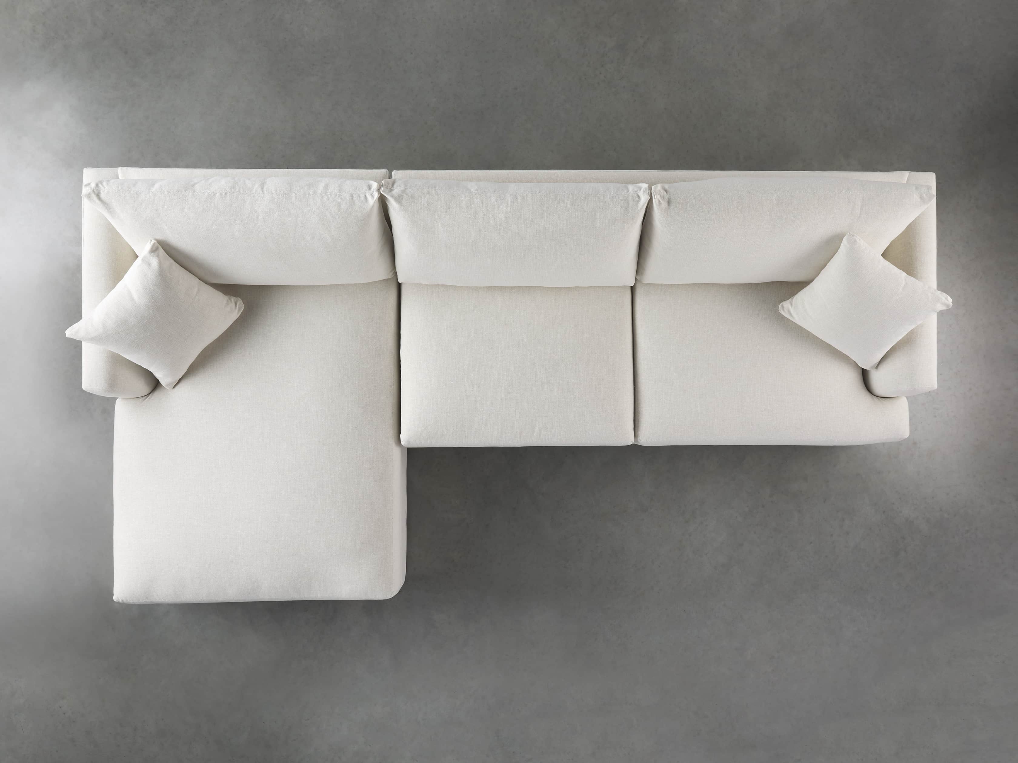 Emory Petite Upholstered Two Piece Sectional, slide 5 of 7