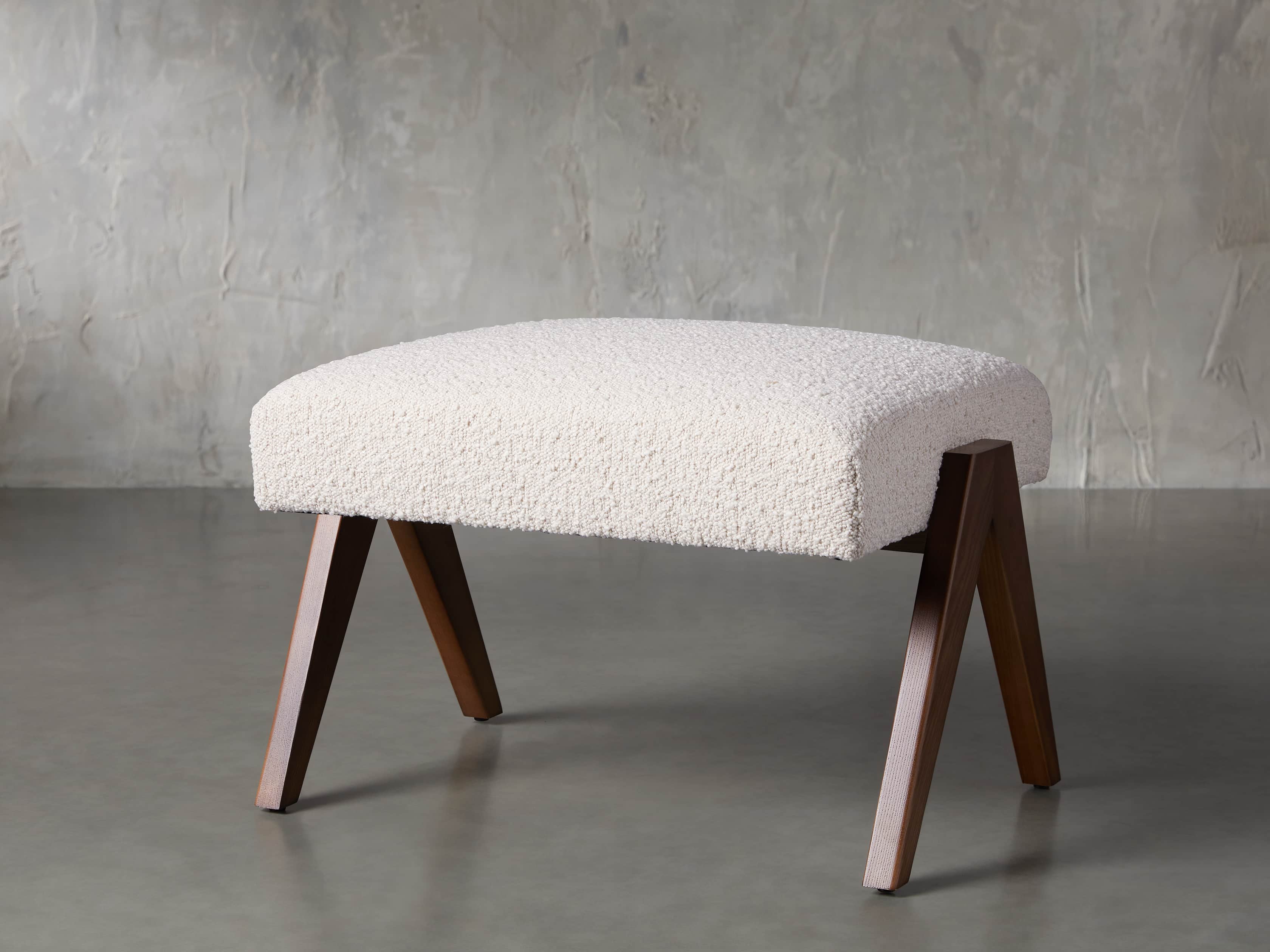 Elias Upholstered 26" Ottoman, slide 1 of 4