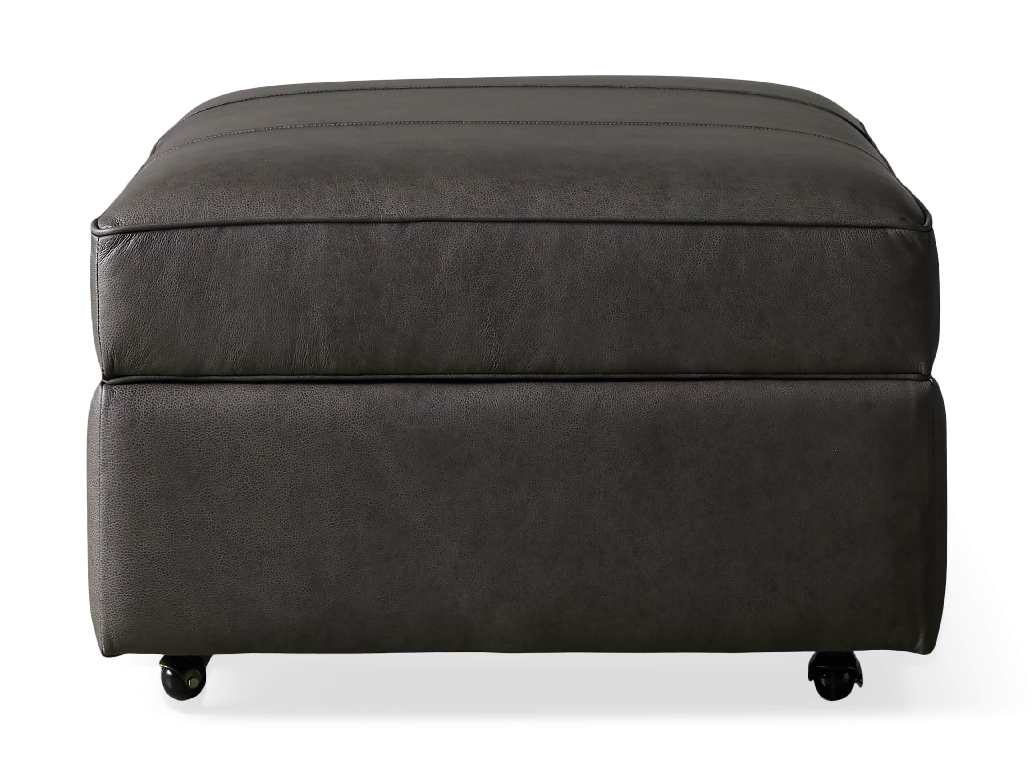 Ore Leather Storage Ottoman Arhaus Ore Leather Storage Ottoman Arhaus, Black Leather Storage Ottoman Canada