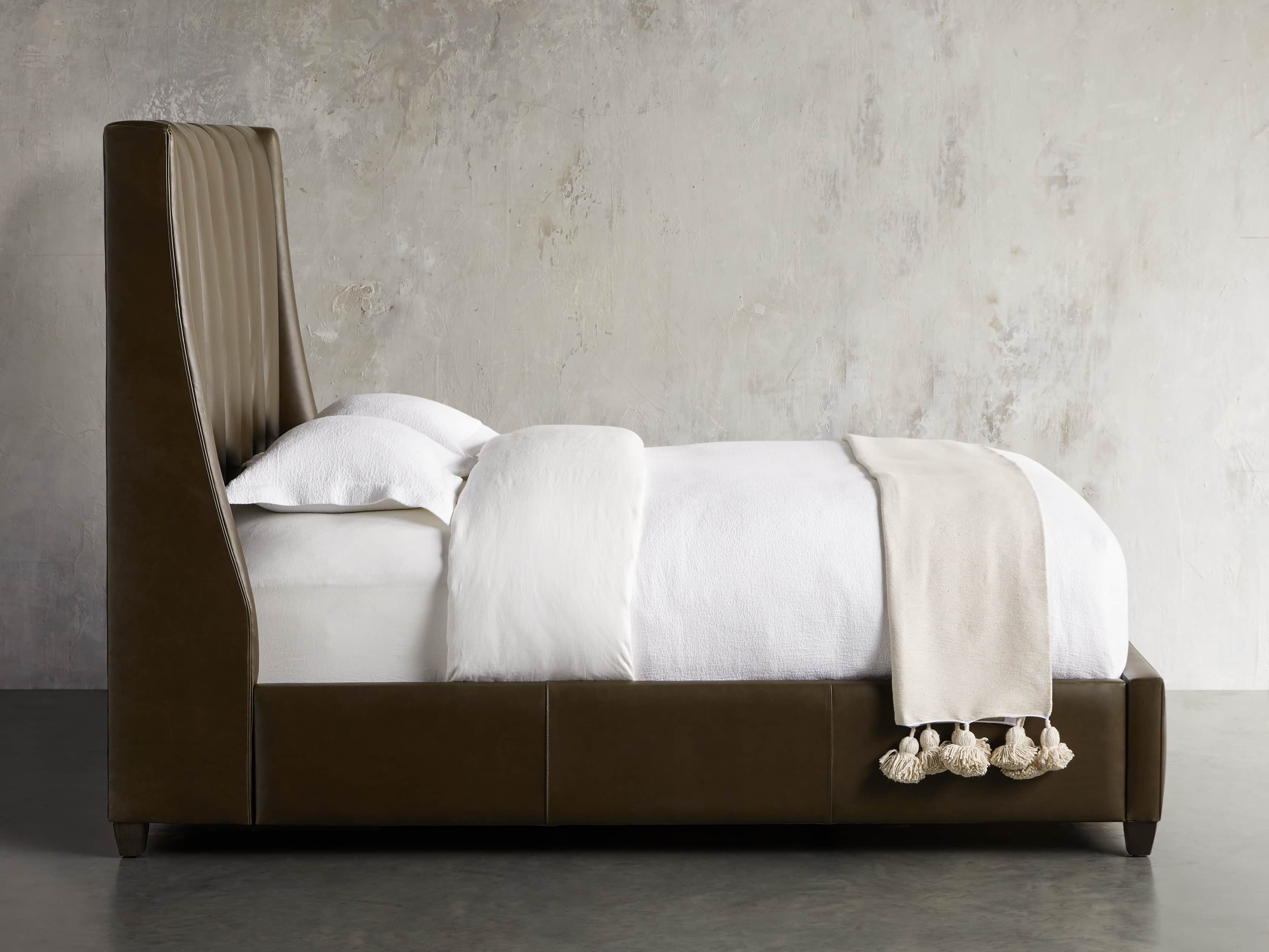 Hayworth Leather 63" Queen Bed, slide 4 of 7