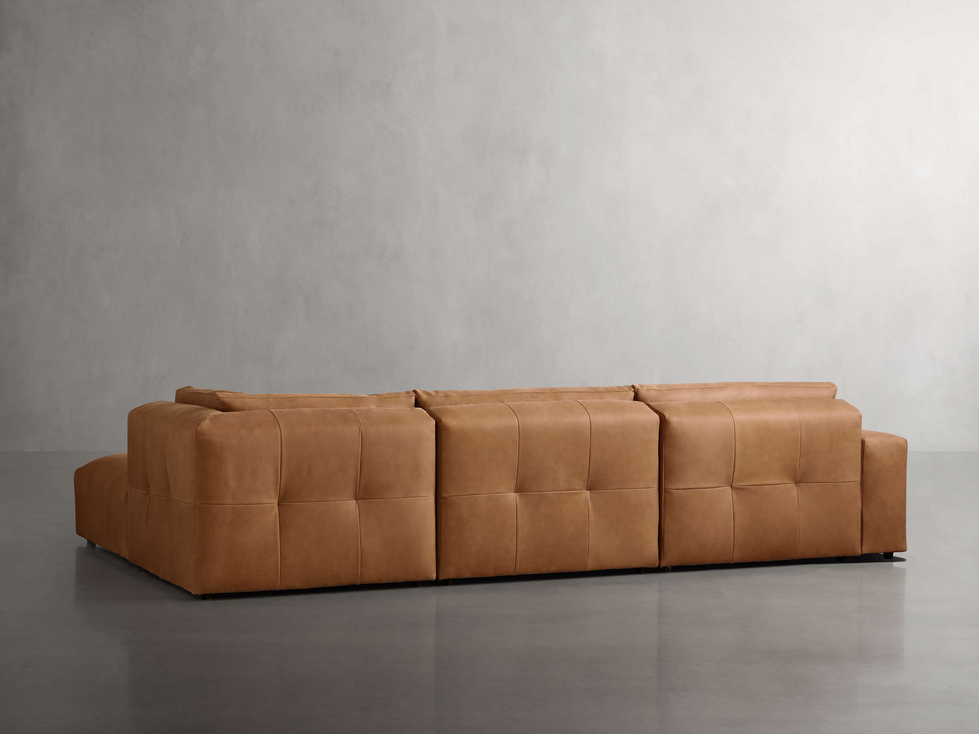 Keegan Leather Four Piece Sectional