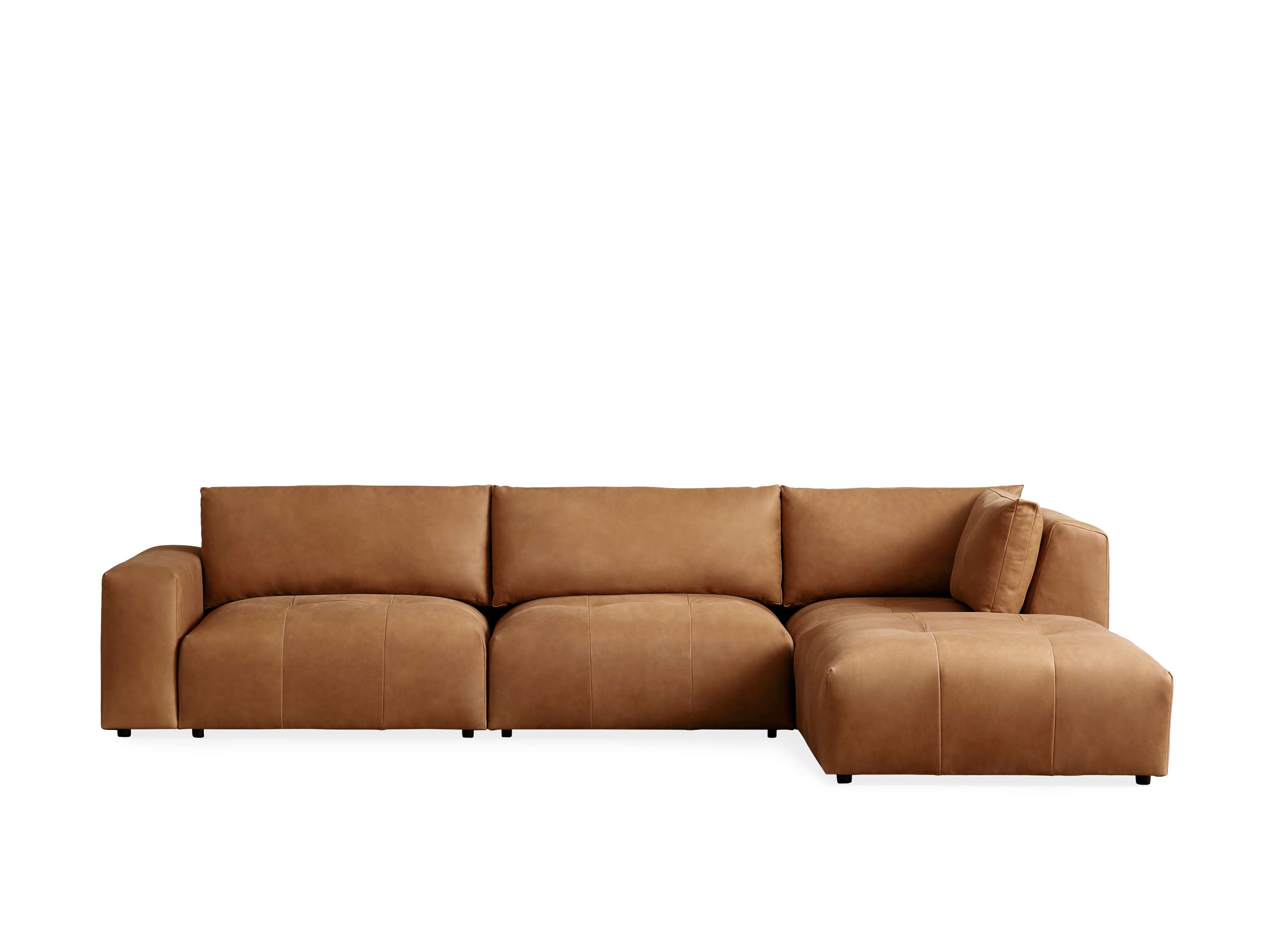 Keegan Leather Four Piece Sectional