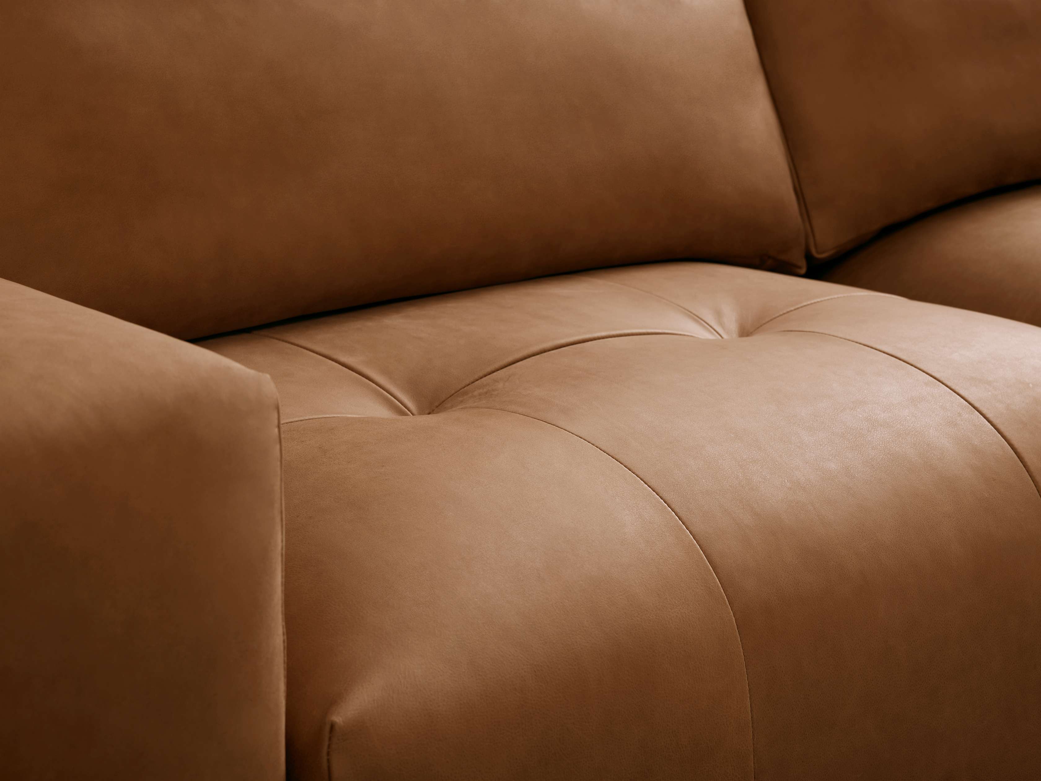 Keegan Leather Five Piece Sectional