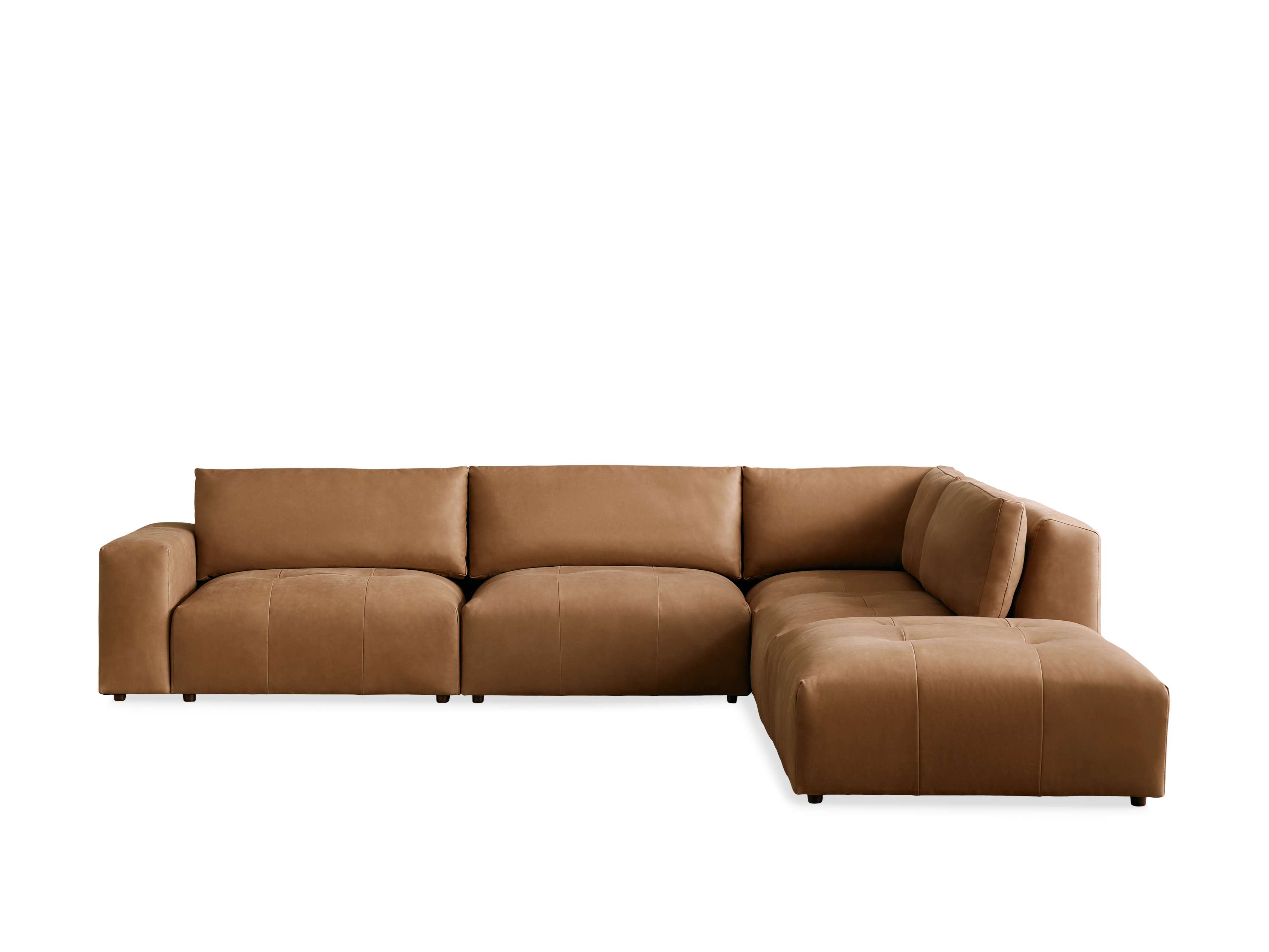 Keegan Leather Five Piece Sectional