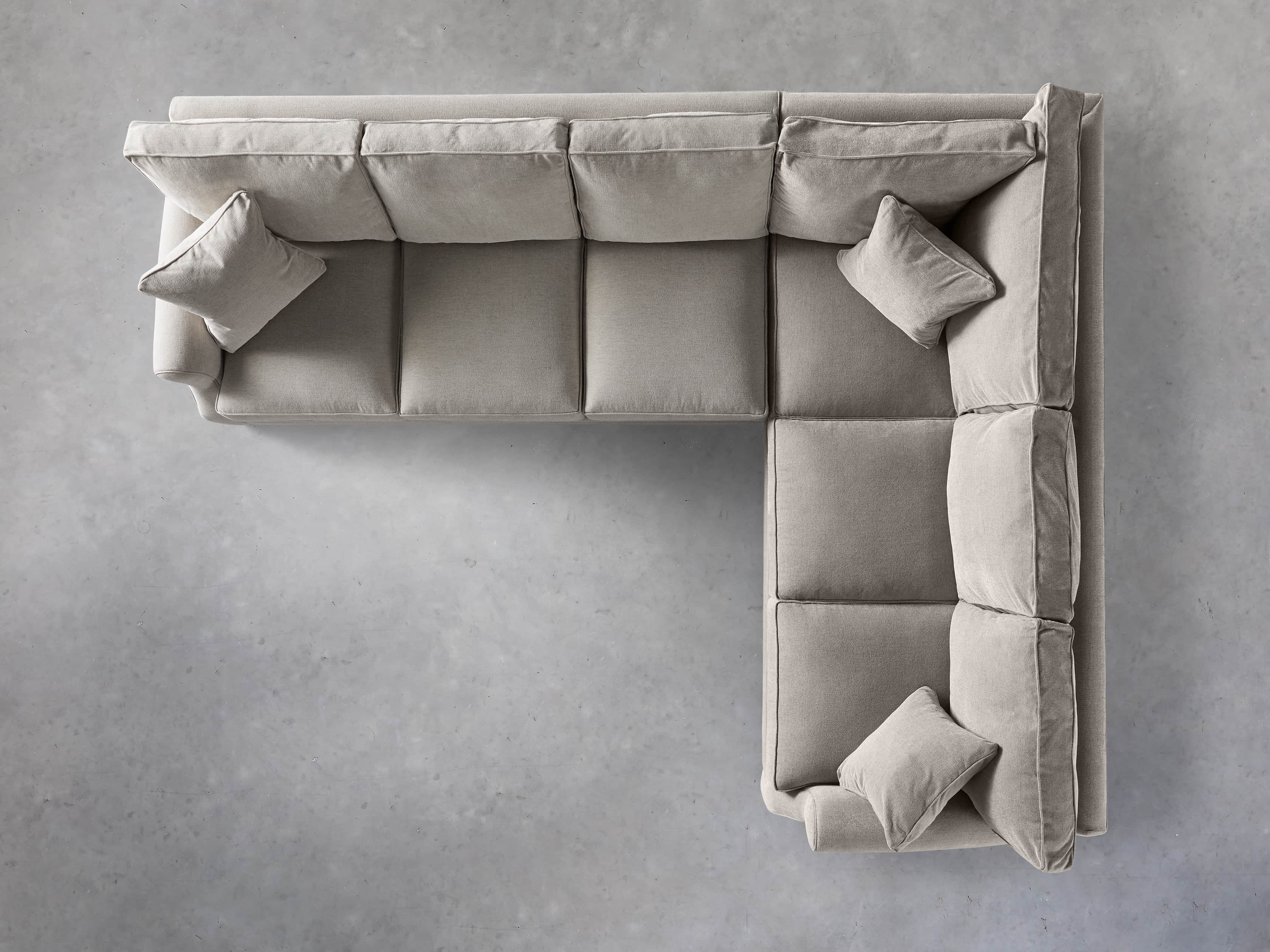 Landsbury Upholstered 131" Right Arm Two Piece Corner Sectional, slide 5 of 6