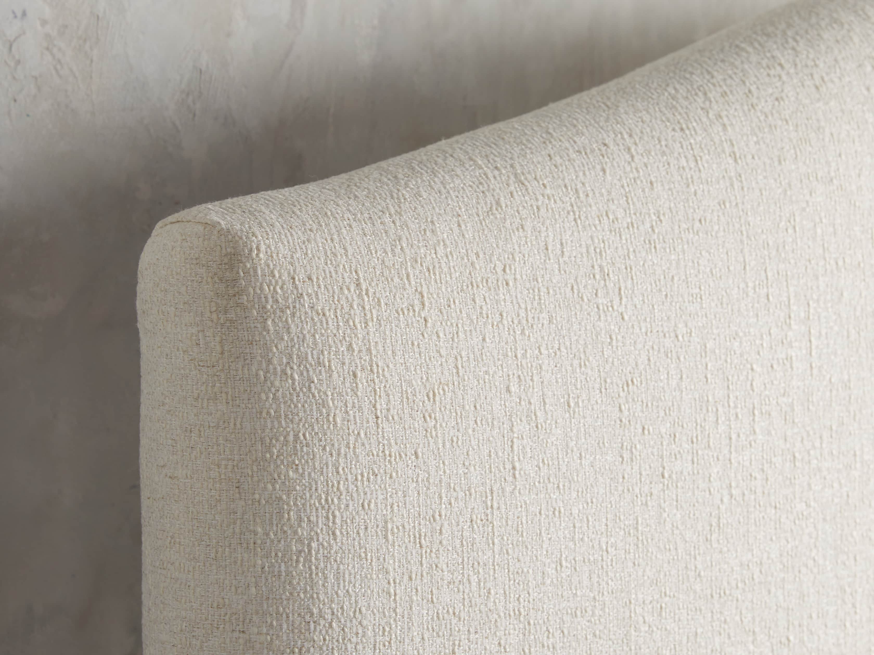 Omani Upholstered 61" Queen Bed in Nona Parchment, slide 3 of 7