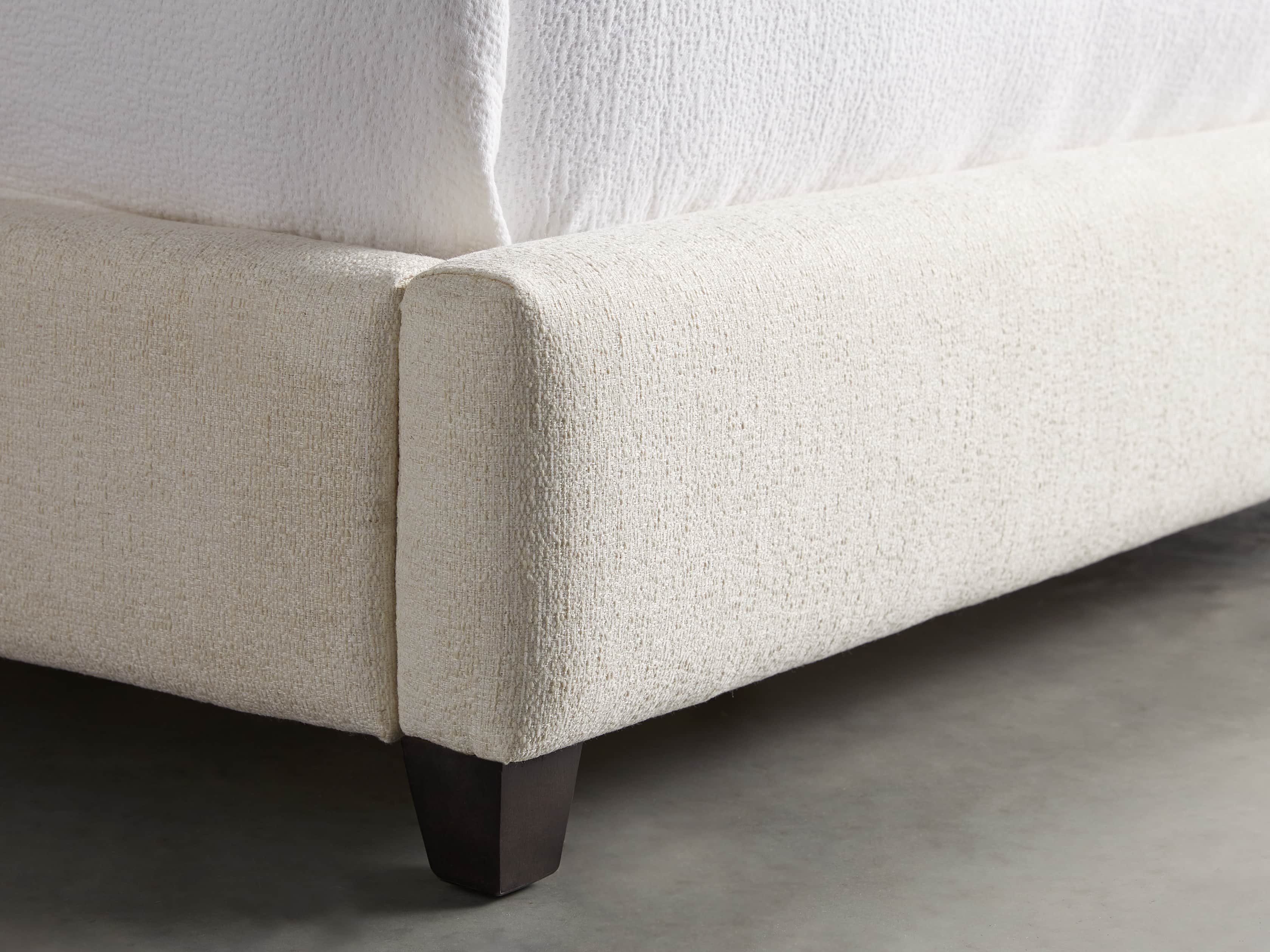 Omani Upholstered 61" Queen Bed in Nona Parchment, slide 1 of 7