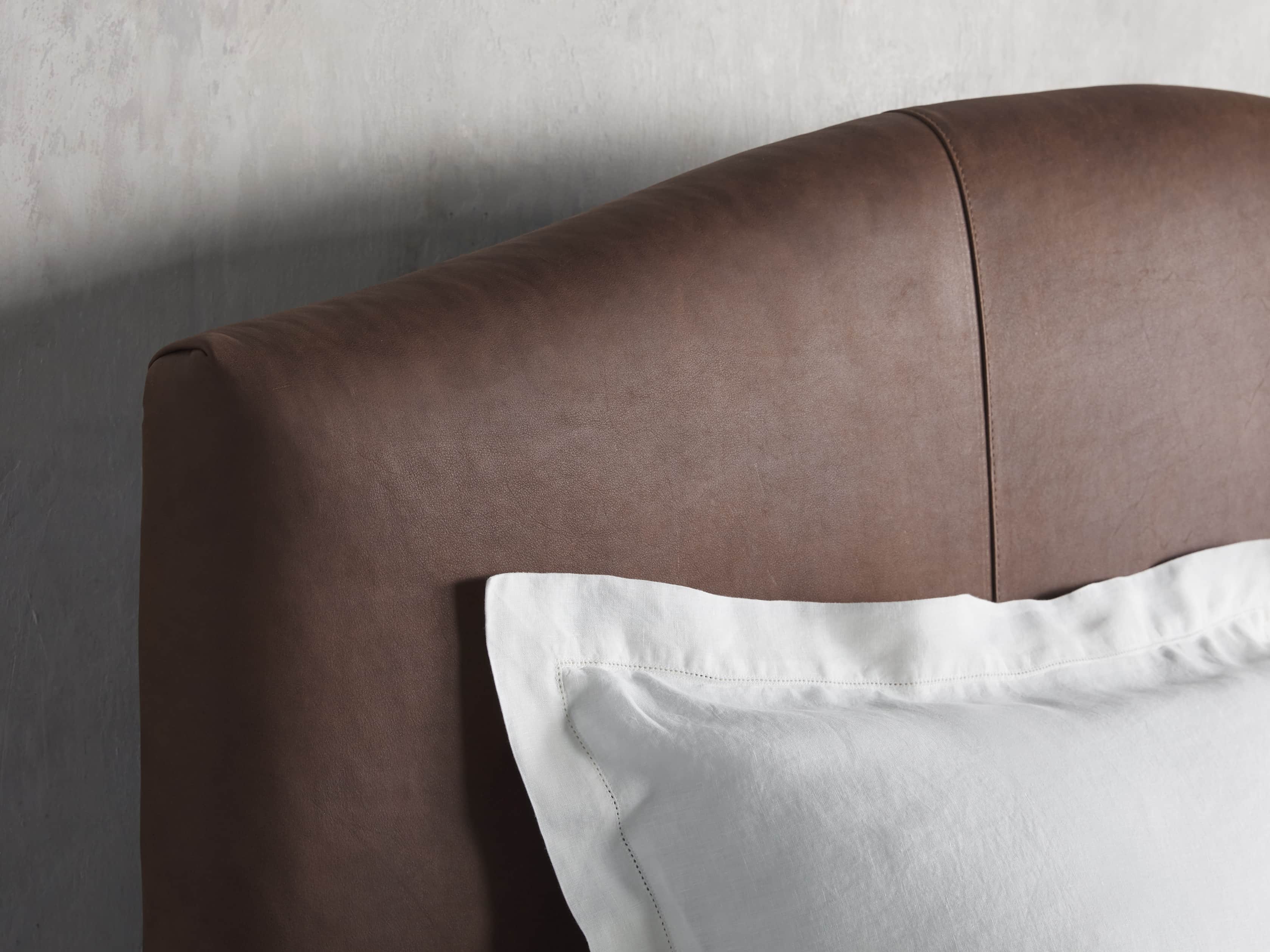 Omani Leather 61" Queen Bed, slide 4 of 5