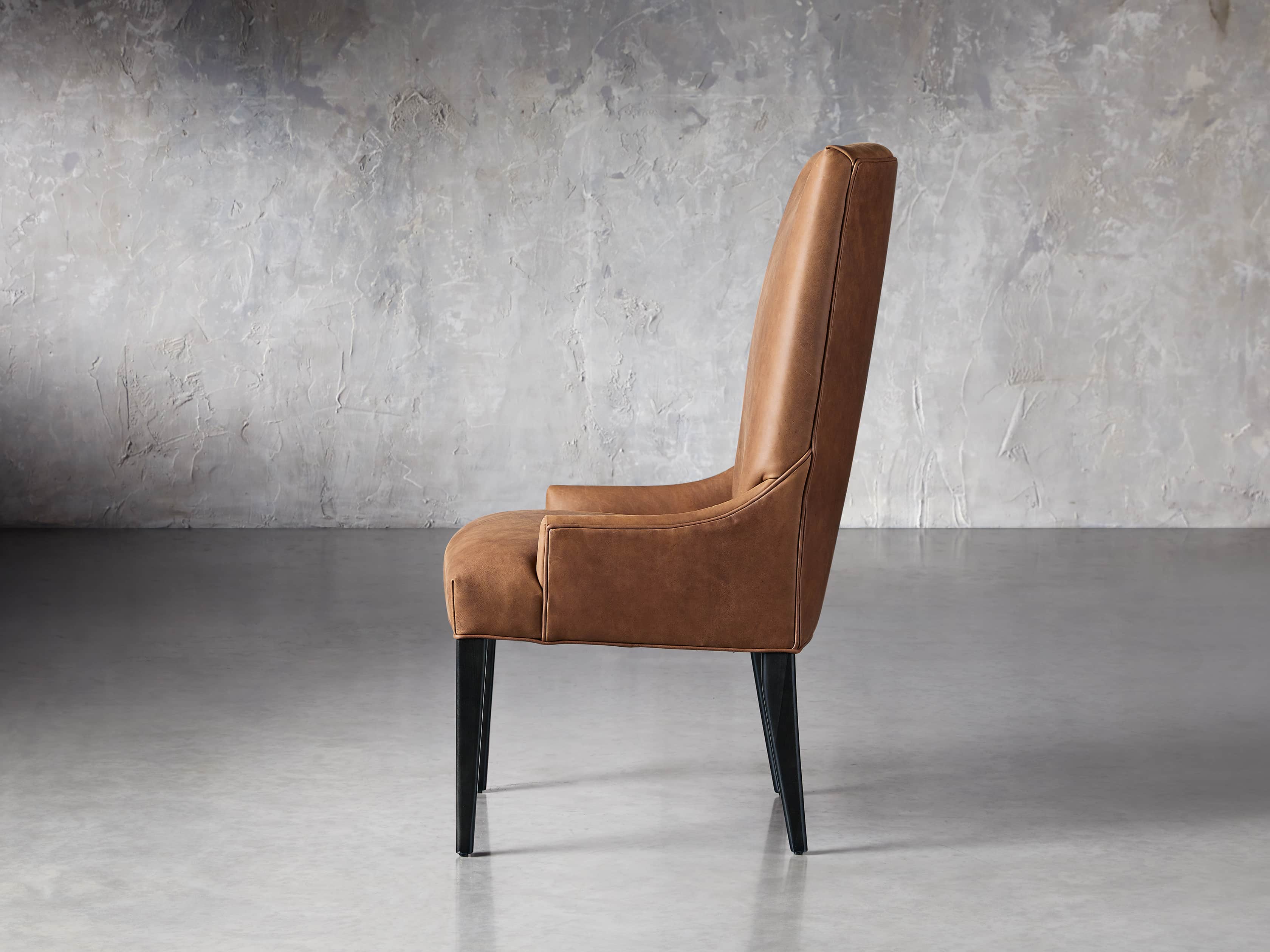 Platinum Leather Dining Side Chair, slide 3 of 7