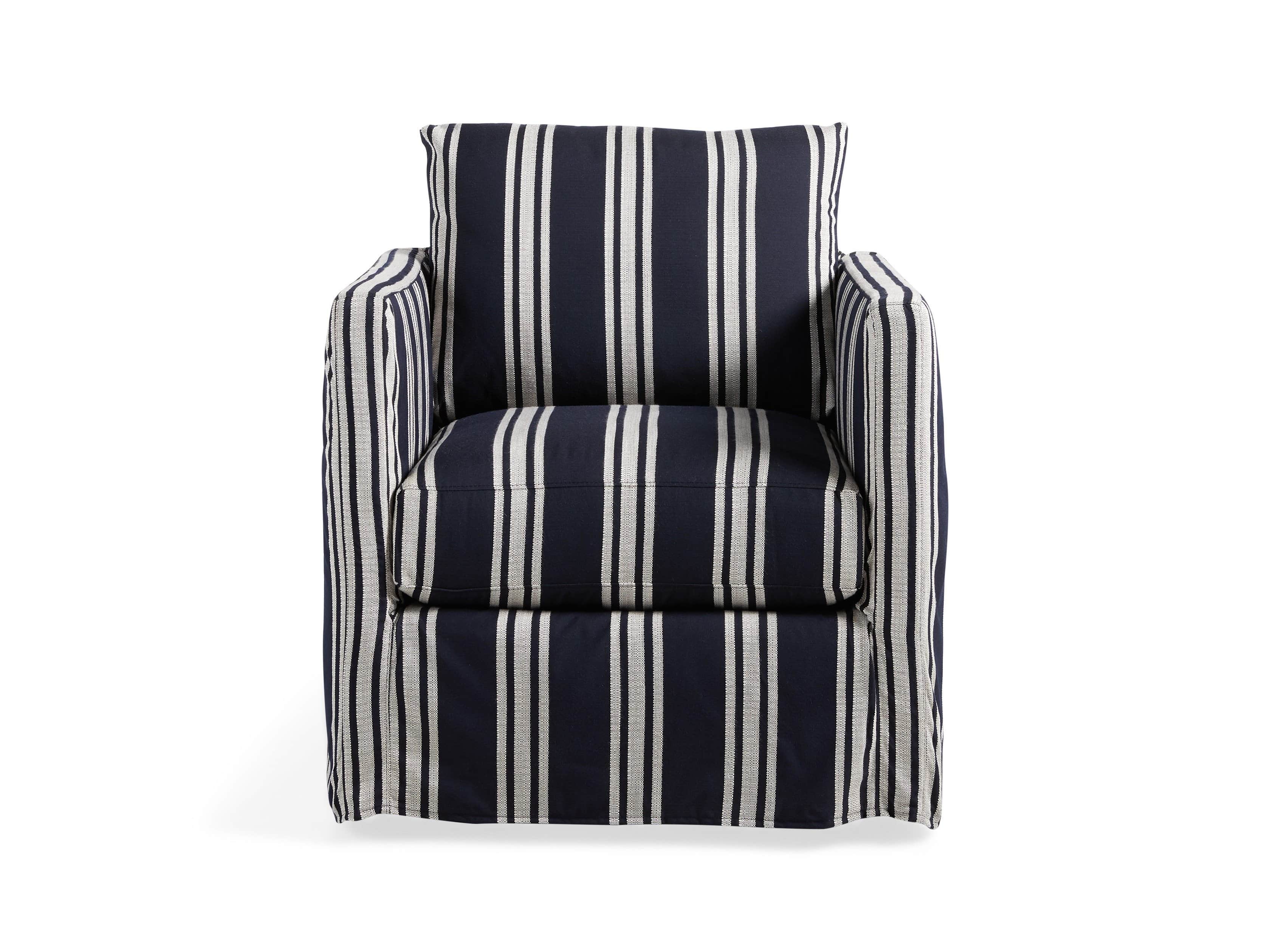 Spinnaker Outdoor Slipcovered 32" Swivel Chair