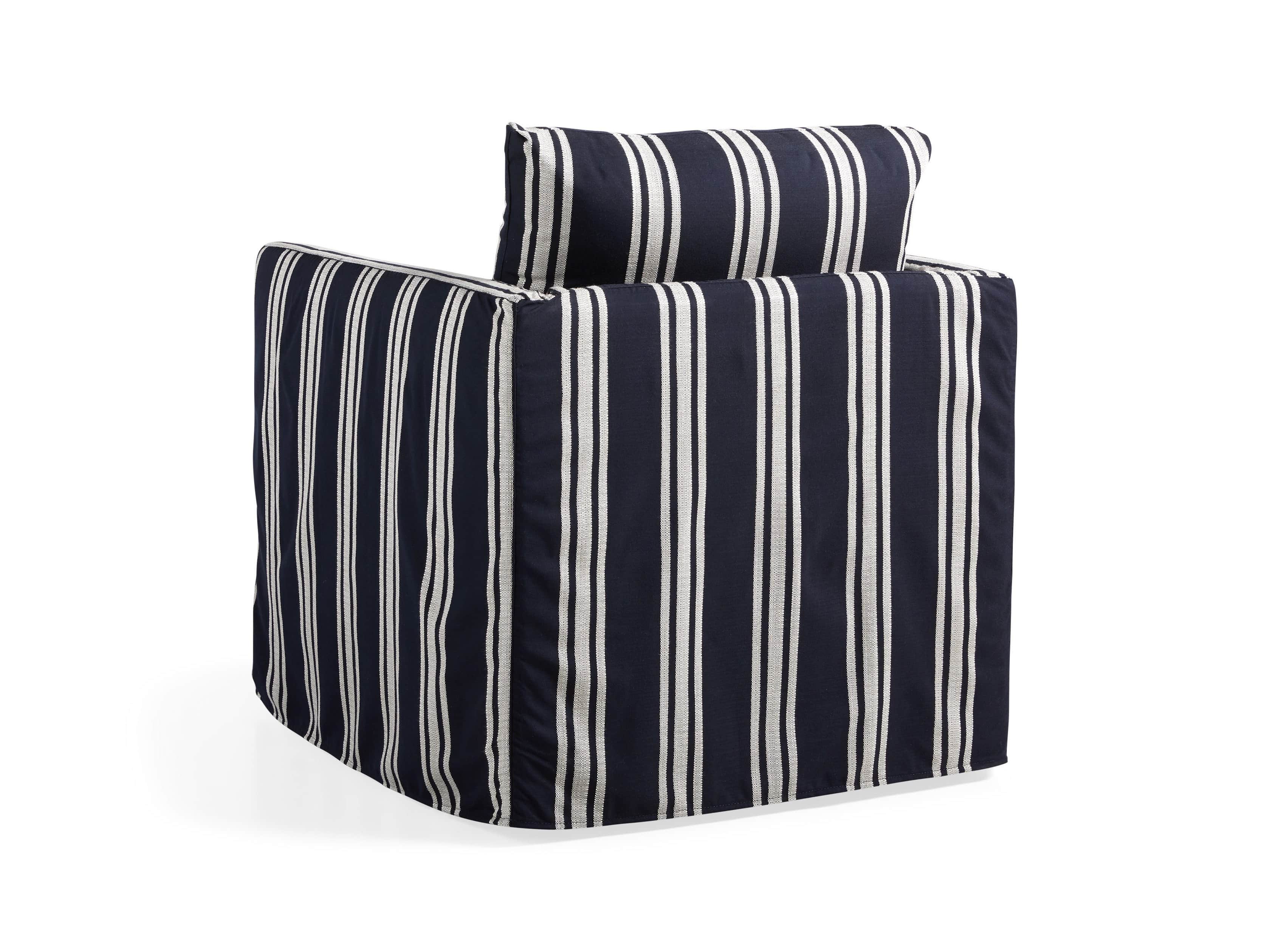 Spinnaker Outdoor Slipcovered 32" Swivel Chair