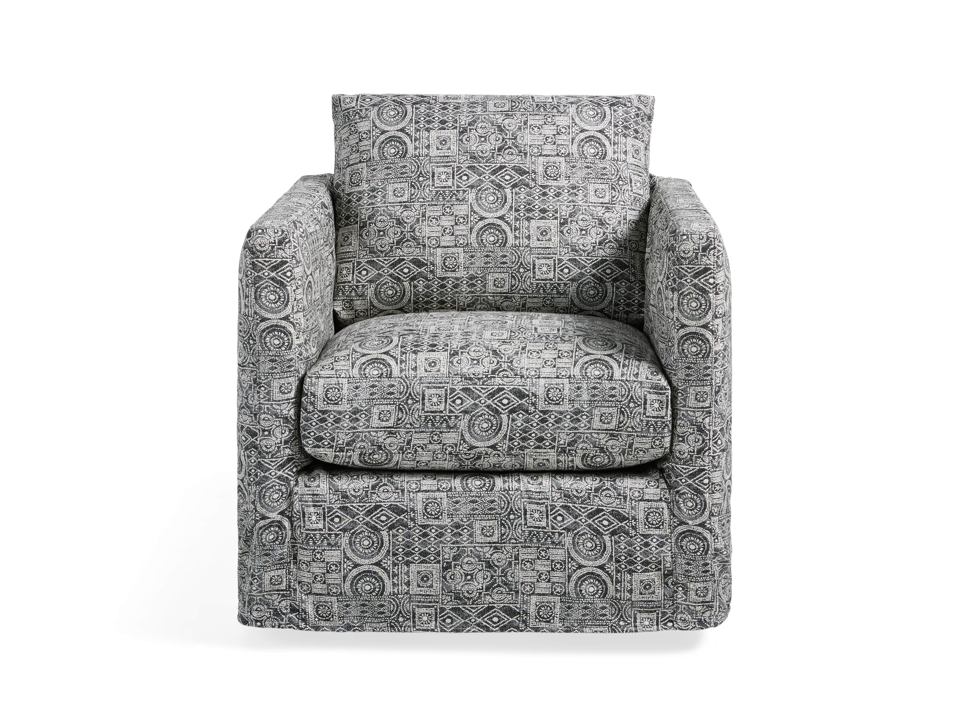 Spinnaker Outdoor Slipcovered 32" Swivel Chair