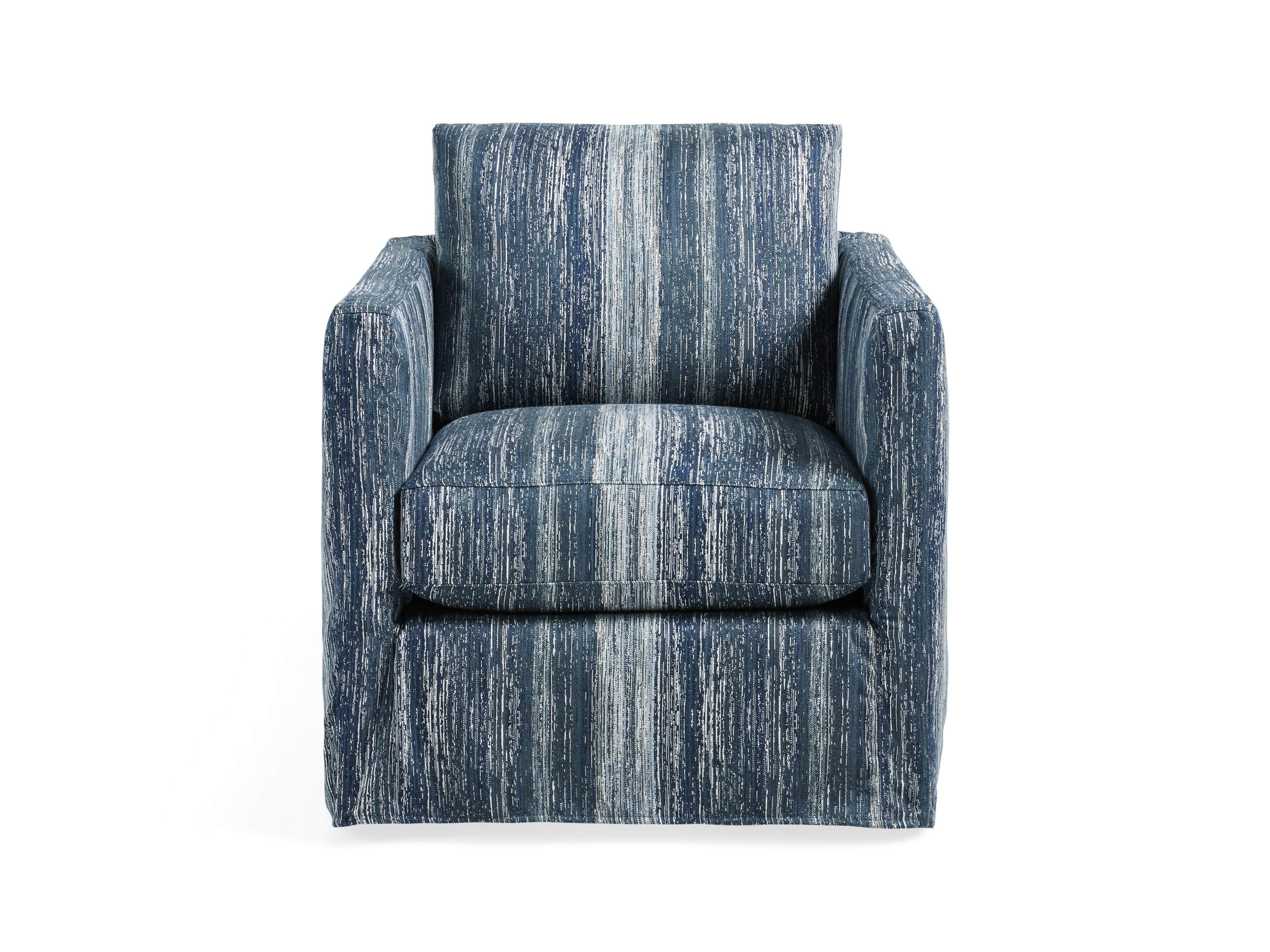 Spinnaker Outdoor Slipcovered 32" Swivel Chair