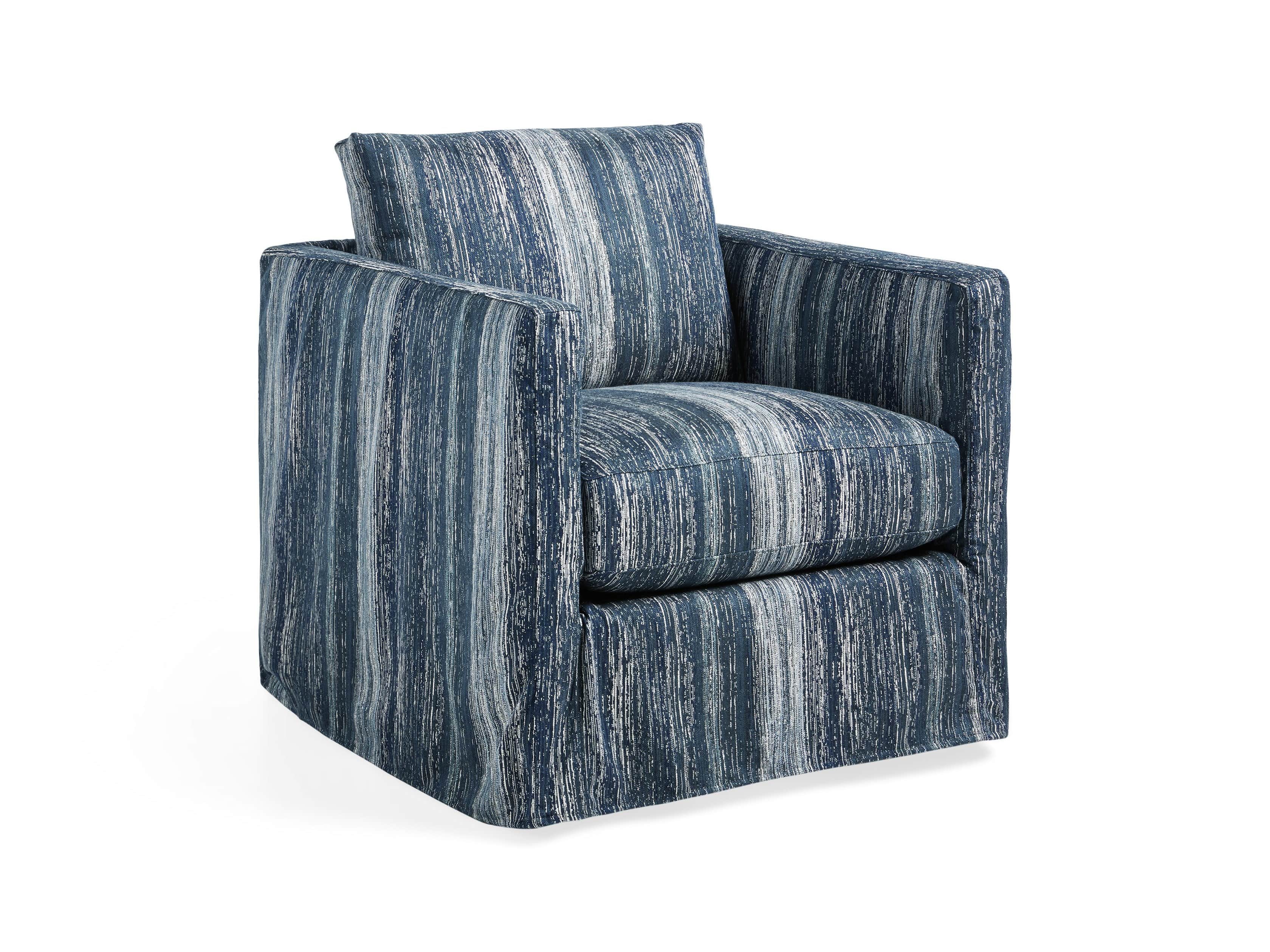 Spinnaker Outdoor Slipcovered 32" Swivel Chair
