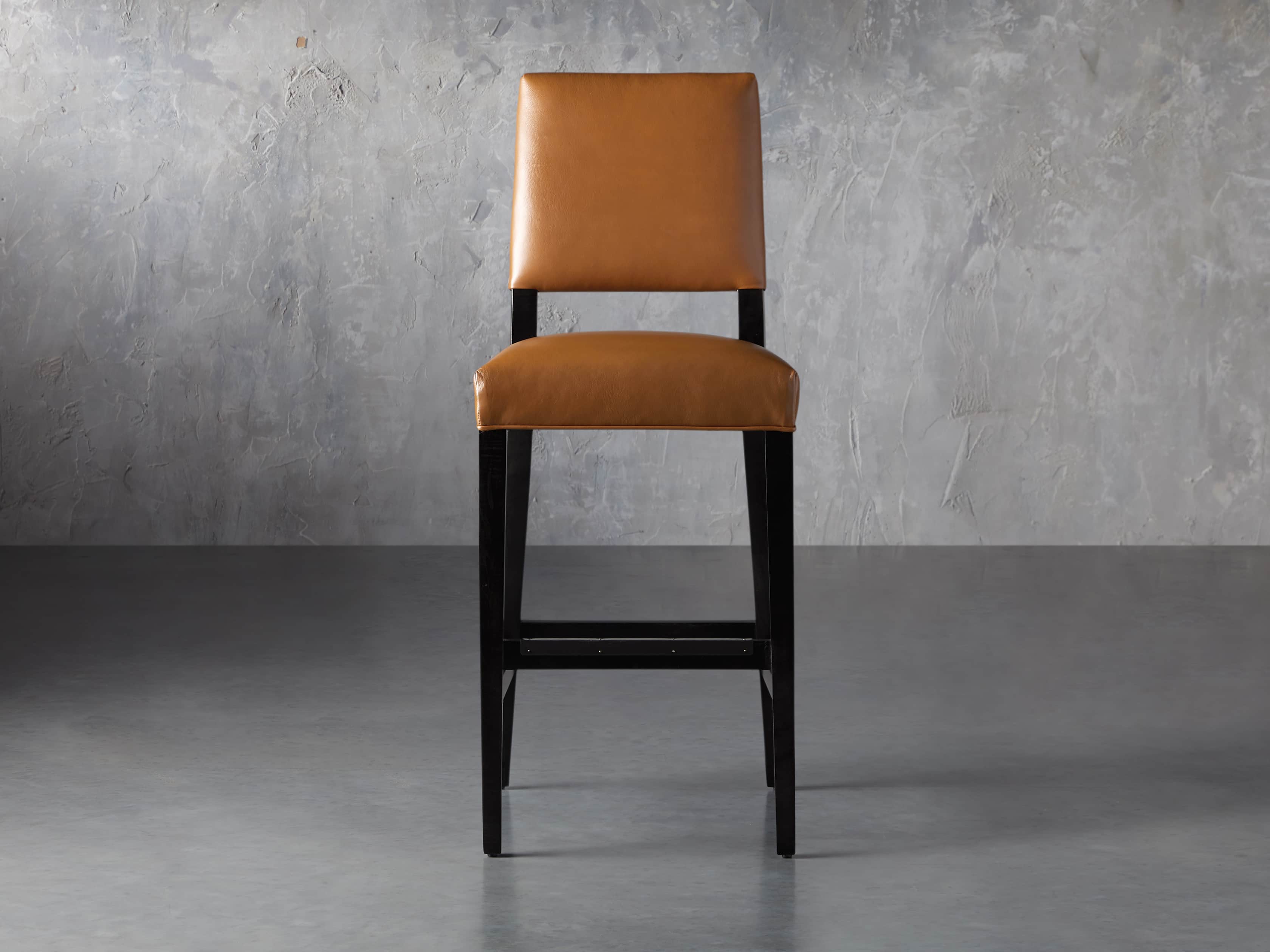 Teddi Leather Barstool, slide 2 of 9