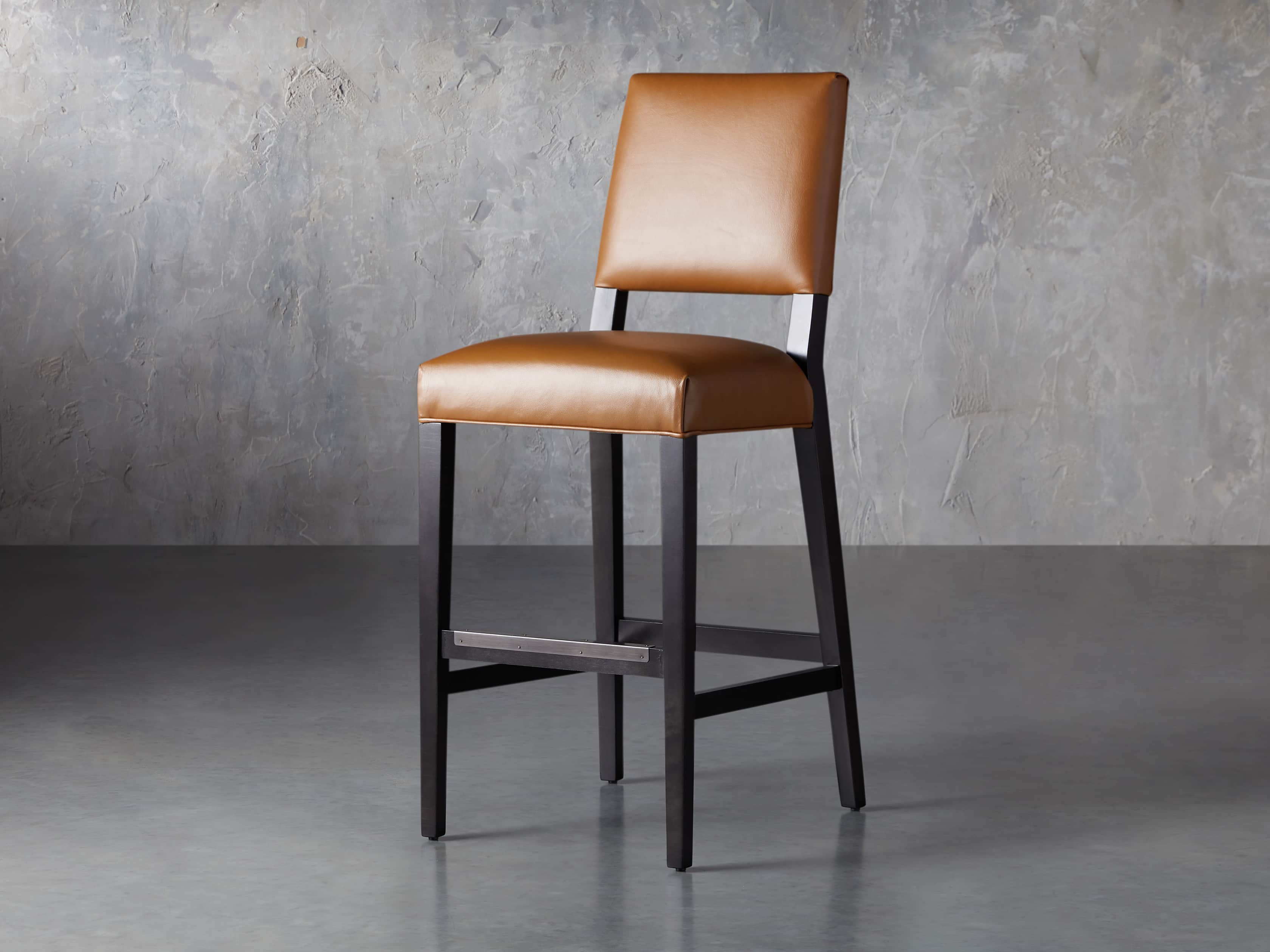 Teddi Leather Barstool, slide 3 of 9