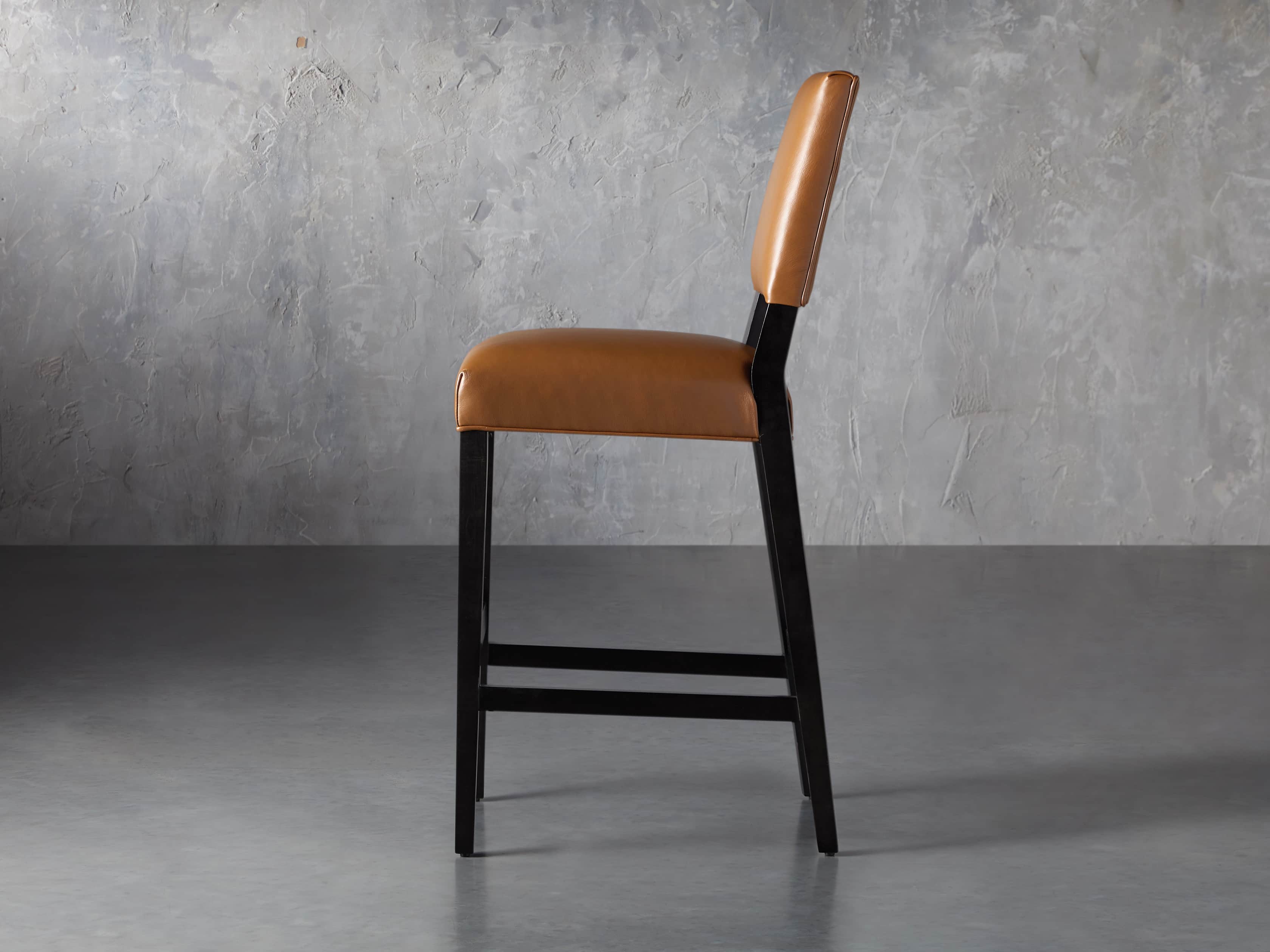 Teddi Leather Barstool, slide 4 of 9