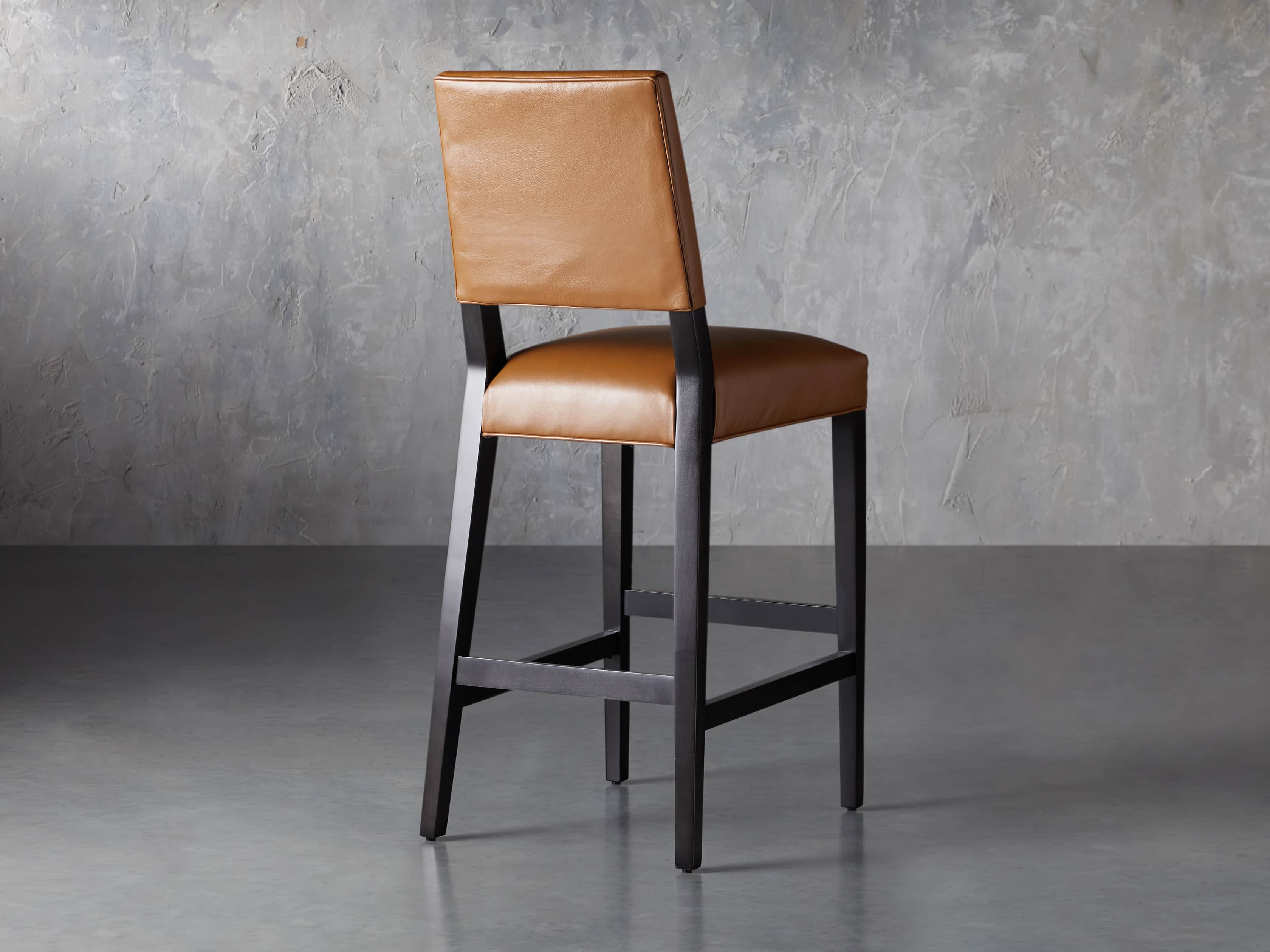 Teddi Leather Barstool, slide 5 of 9