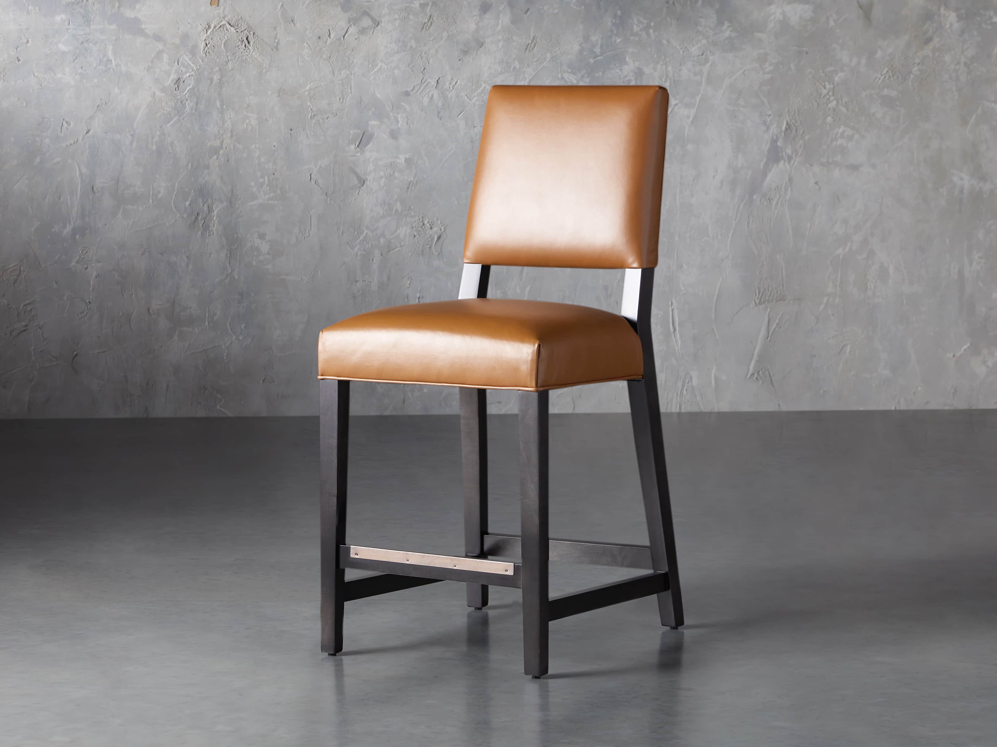 Teddi Leather Counter Stool, slide 3 of 9