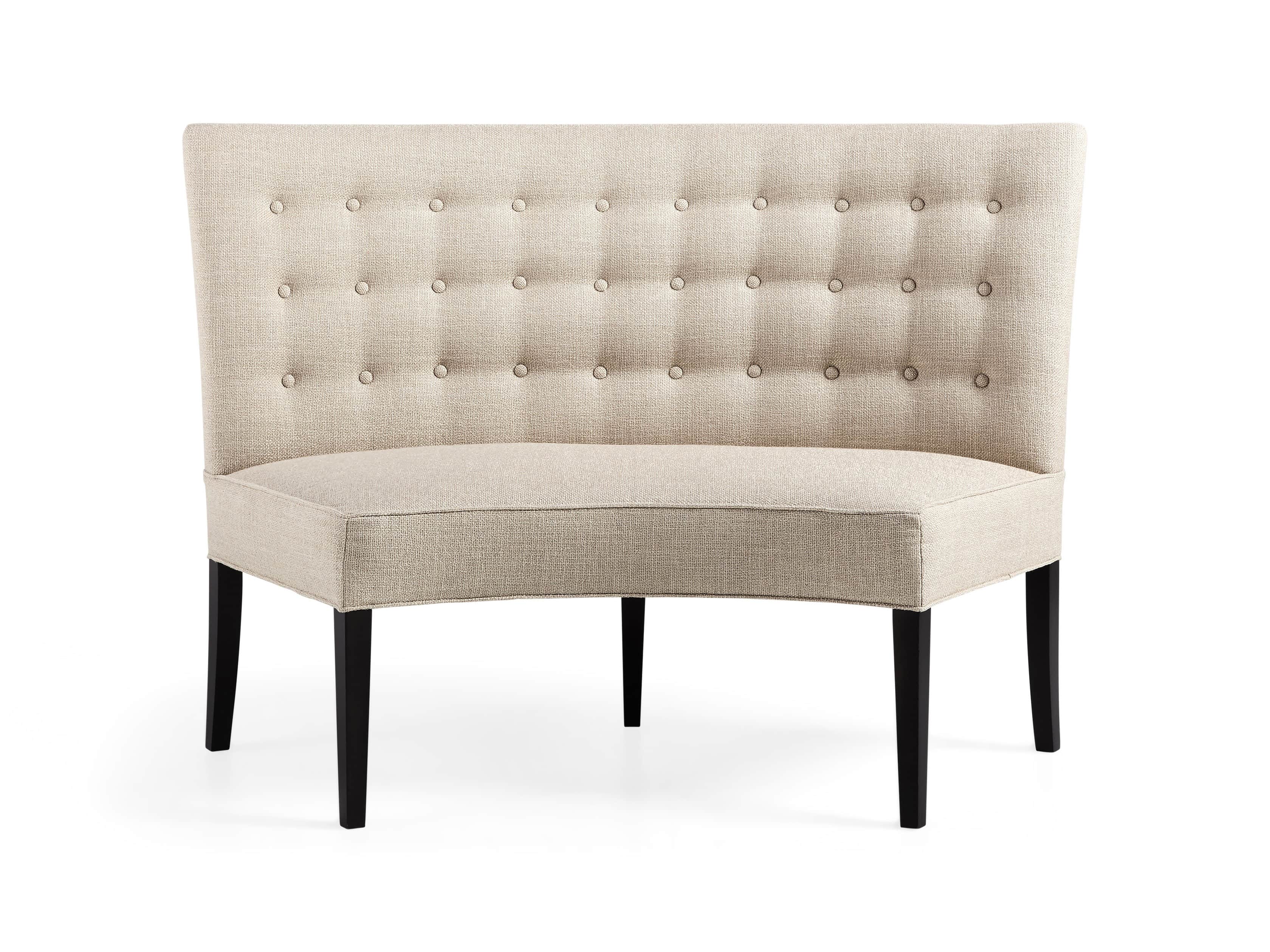 Tao Upholstered 59" Curved Bench