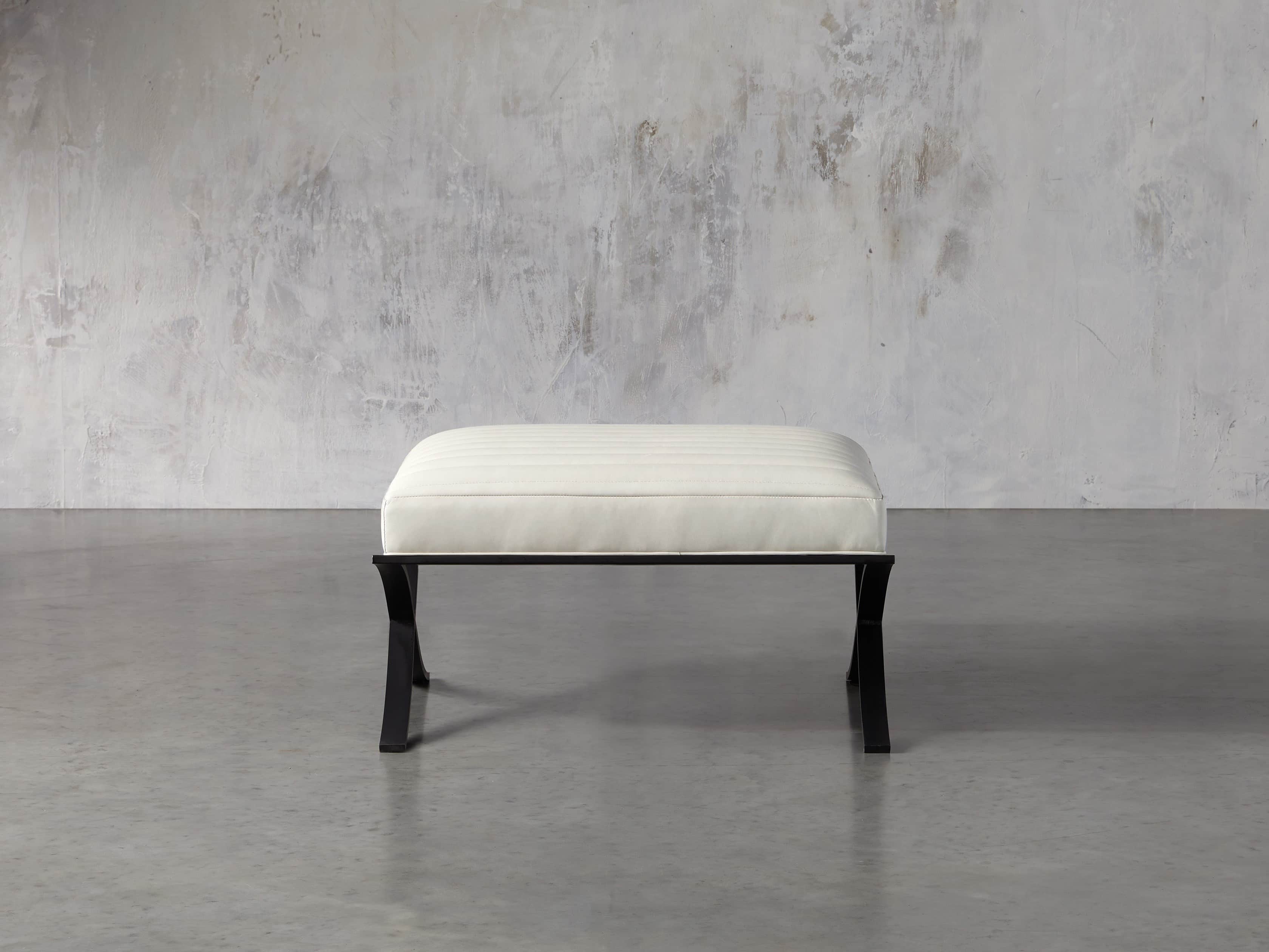 Vander Leather 30" Ottoman