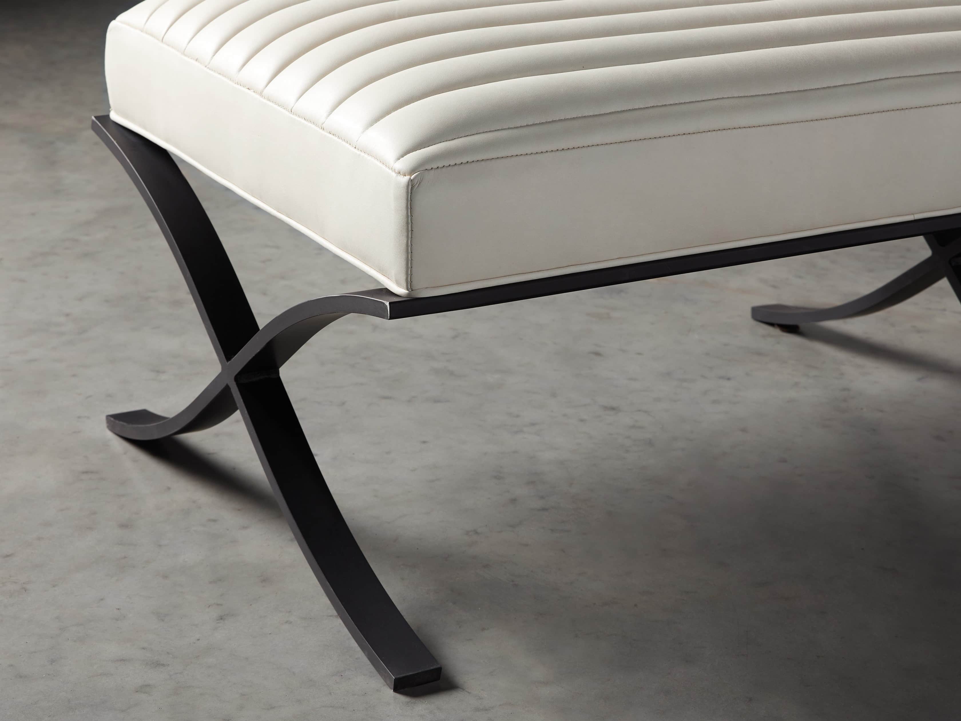 Vander Leather 30" Ottoman