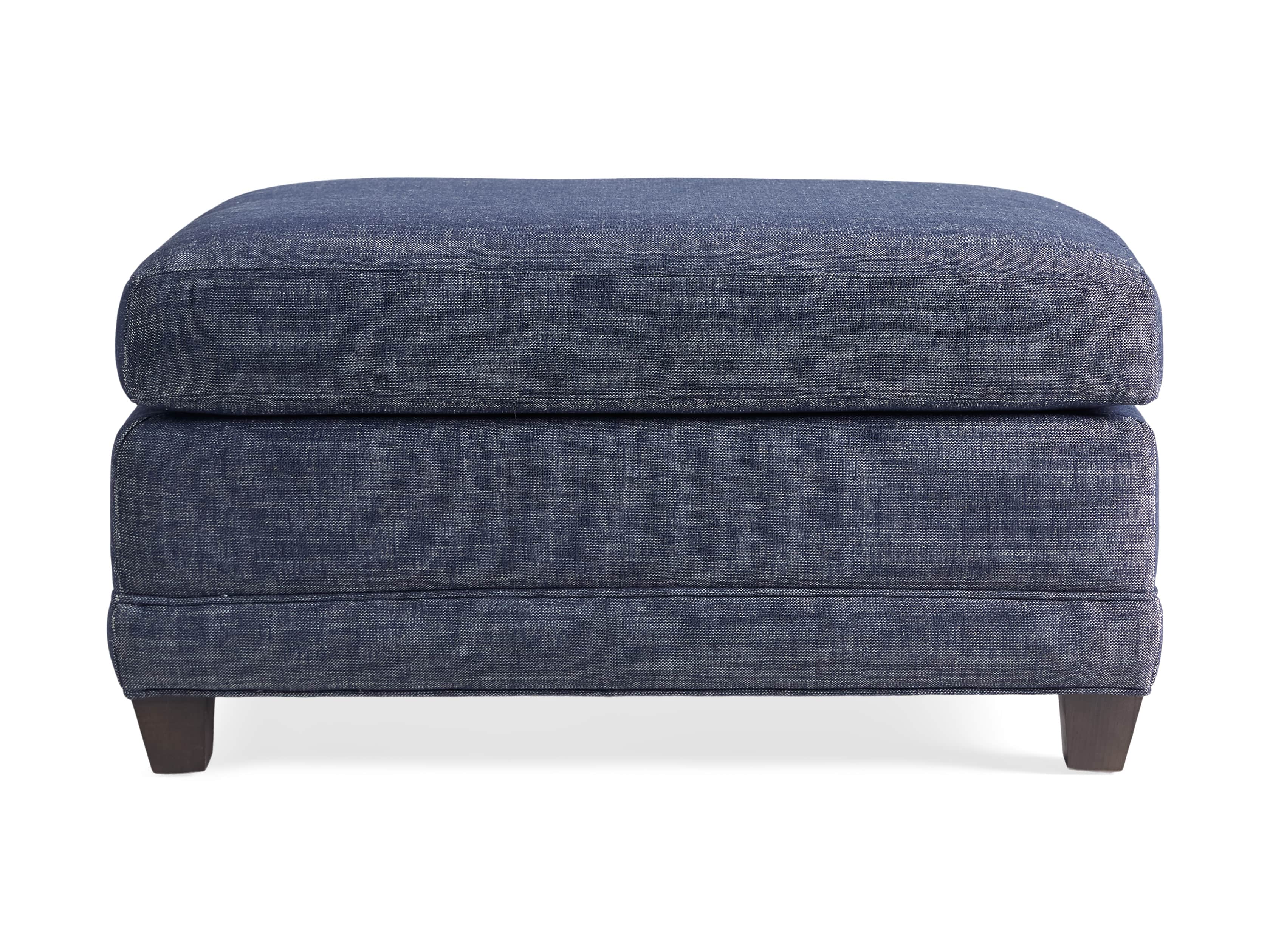 Vangogh 35" Upholstered Ottoman in Nomad Navy, slide 7 of 8