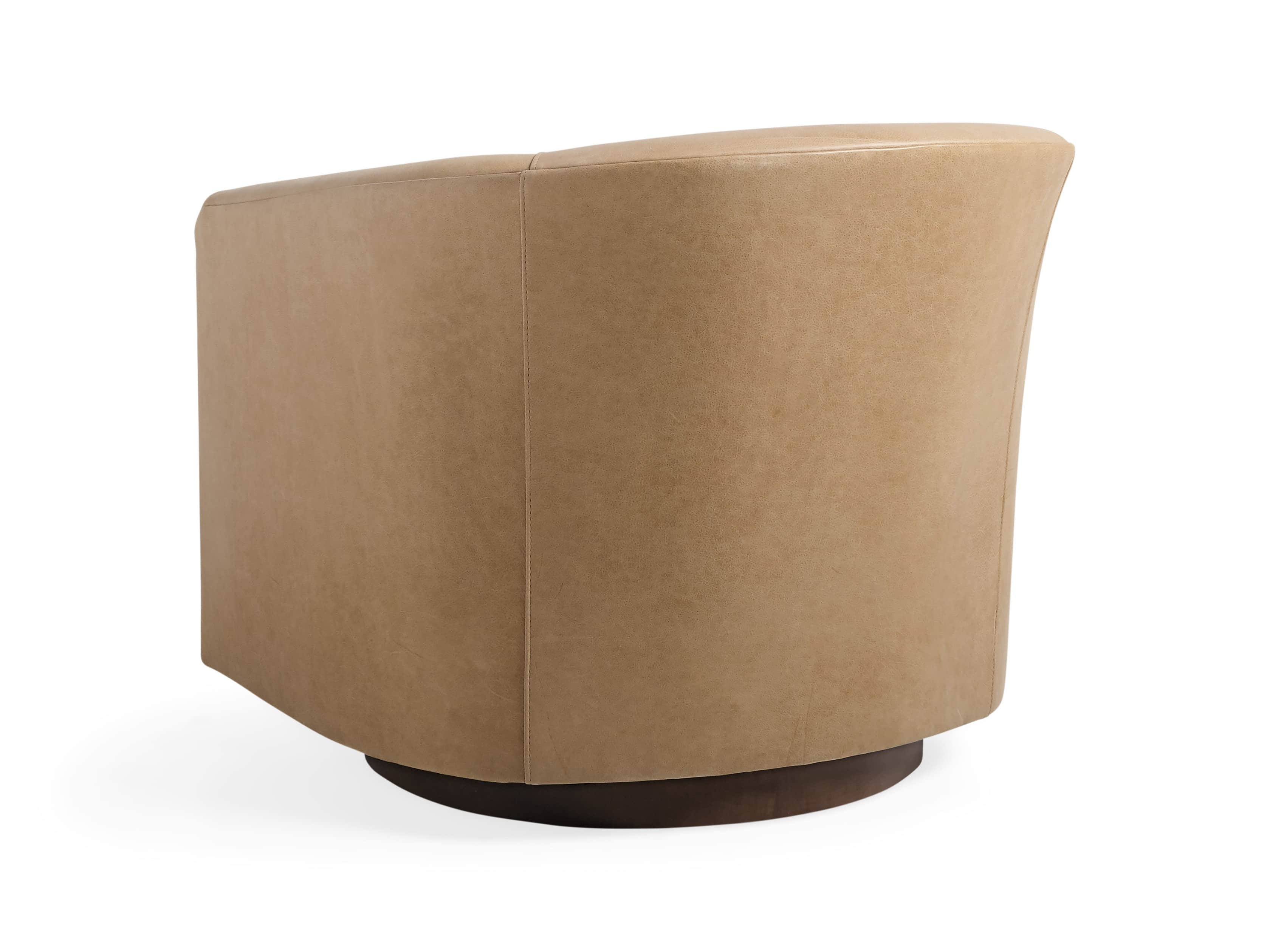 Bowan 34" Leather Swivel Chair, slide 4 of 6