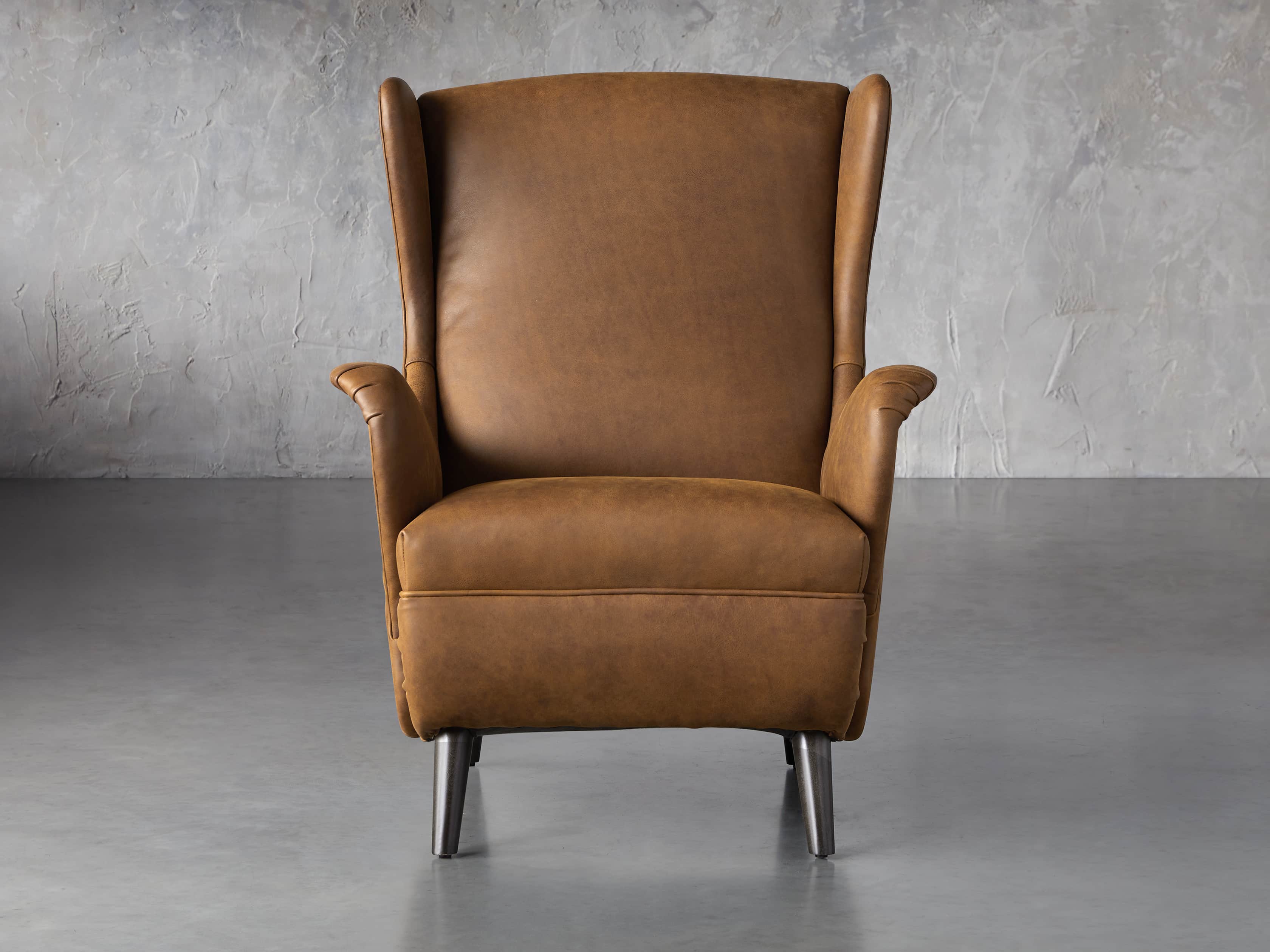 Wesley Leather 31" Chair, slide 3 of 9