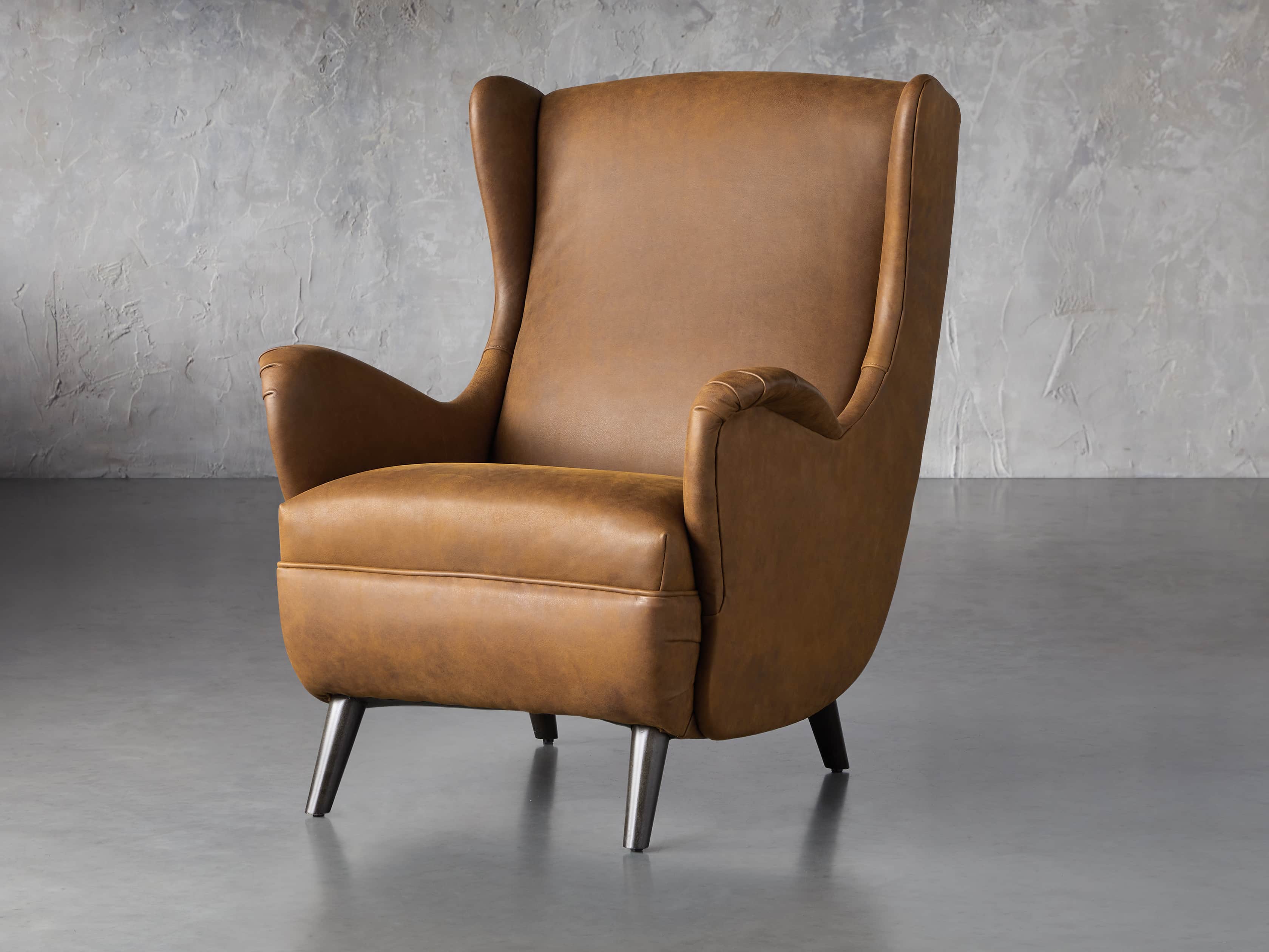 Wesley Leather 31" Chair, slide 4 of 9