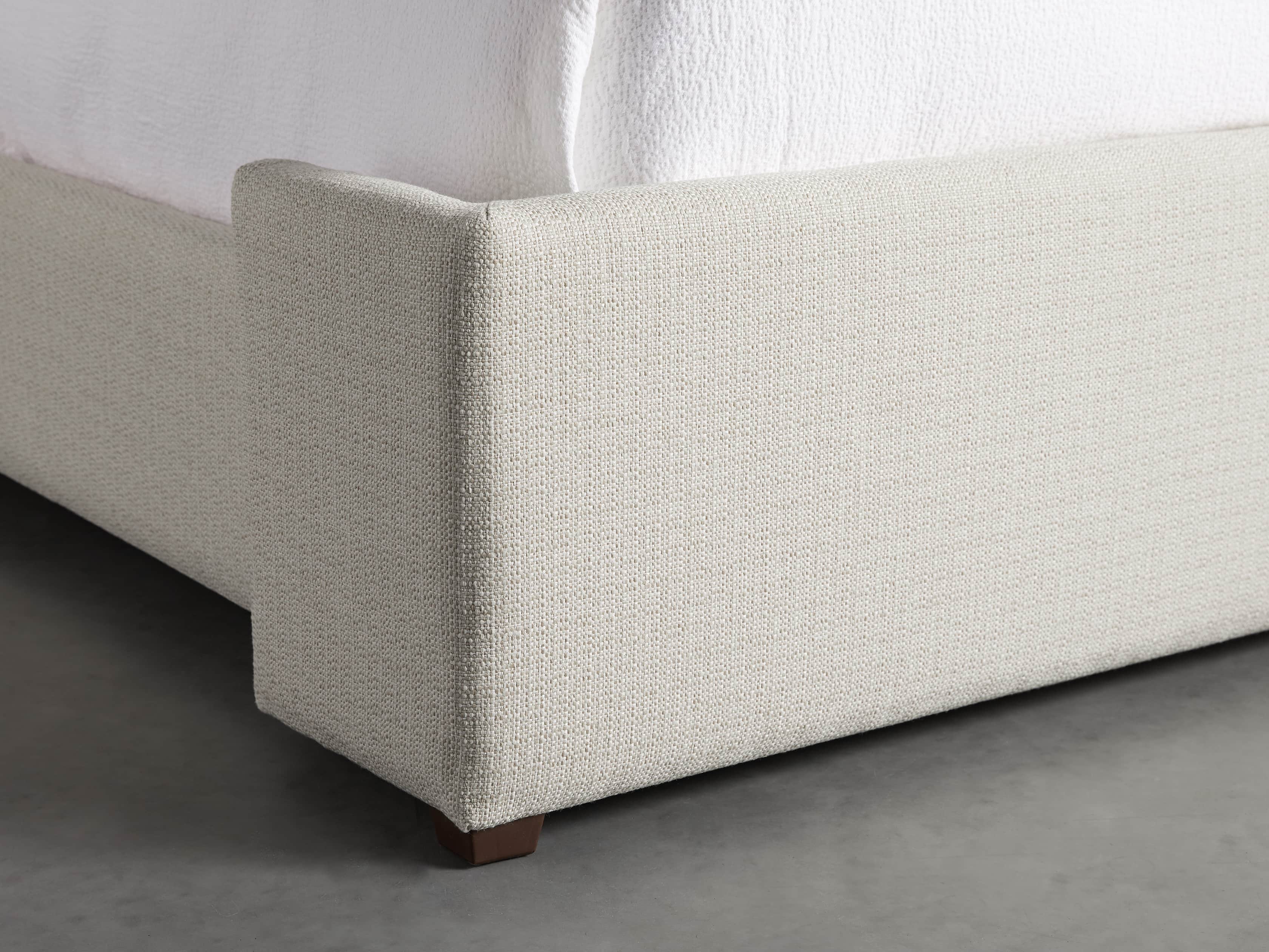 Wyller Upholstered 52" King Bed in Howell Oatmeal, slide 6 of 10