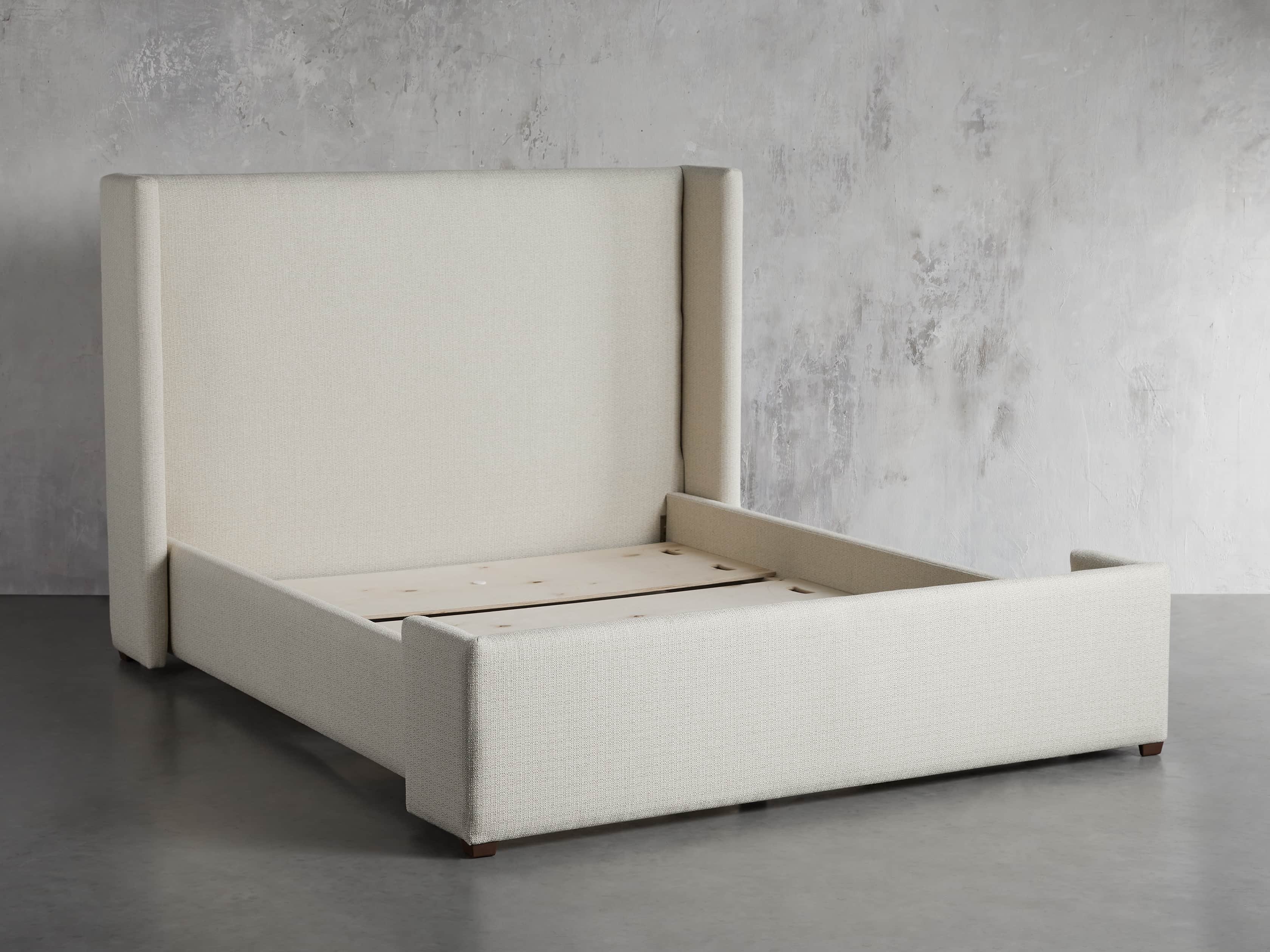 Wyller Upholstered 52" King Bed in Howell Oatmeal, slide 7 of 10