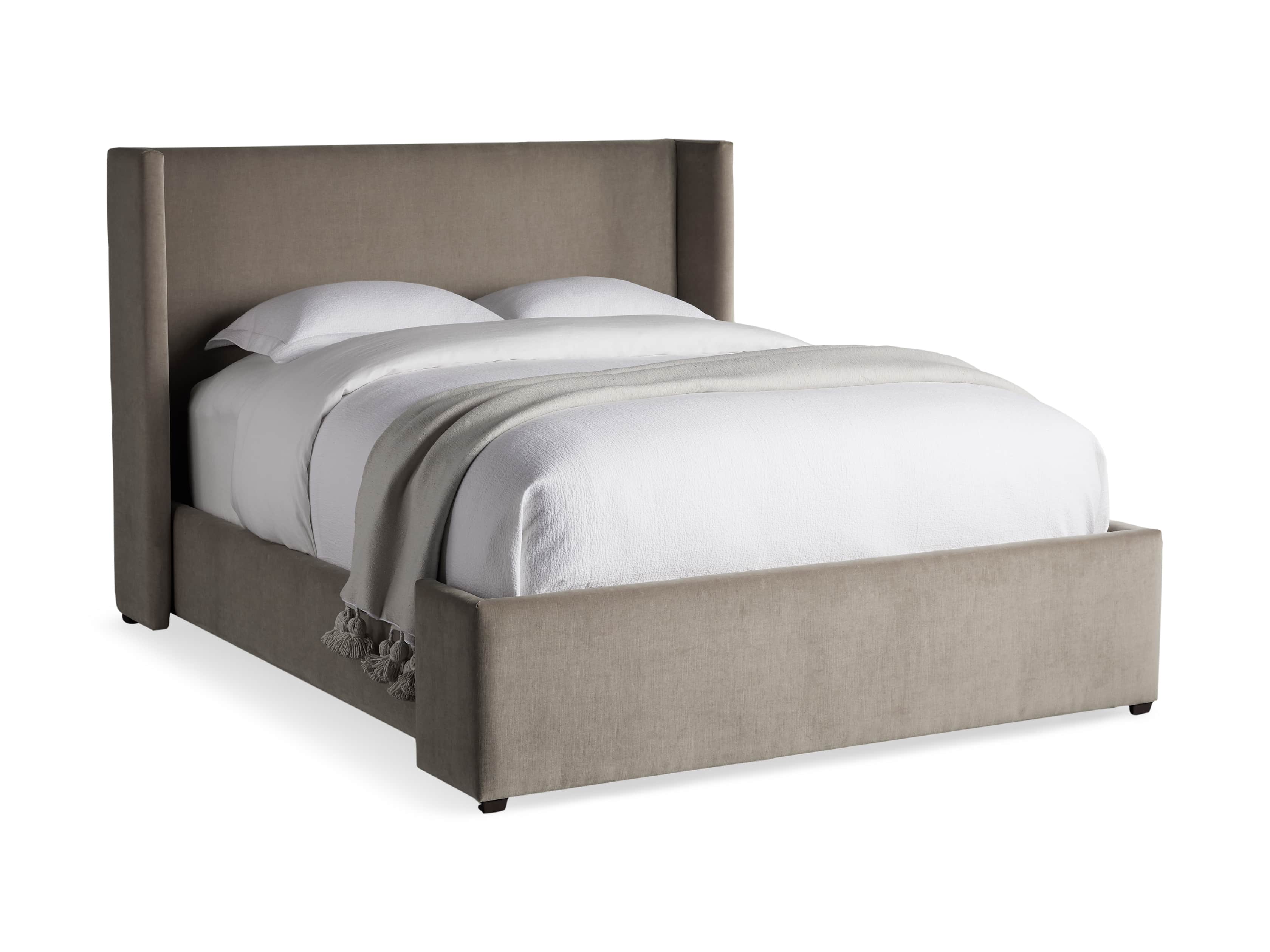 Wyller Upholstered 52" King Bed in Veronica Latte, slide 7 of 9