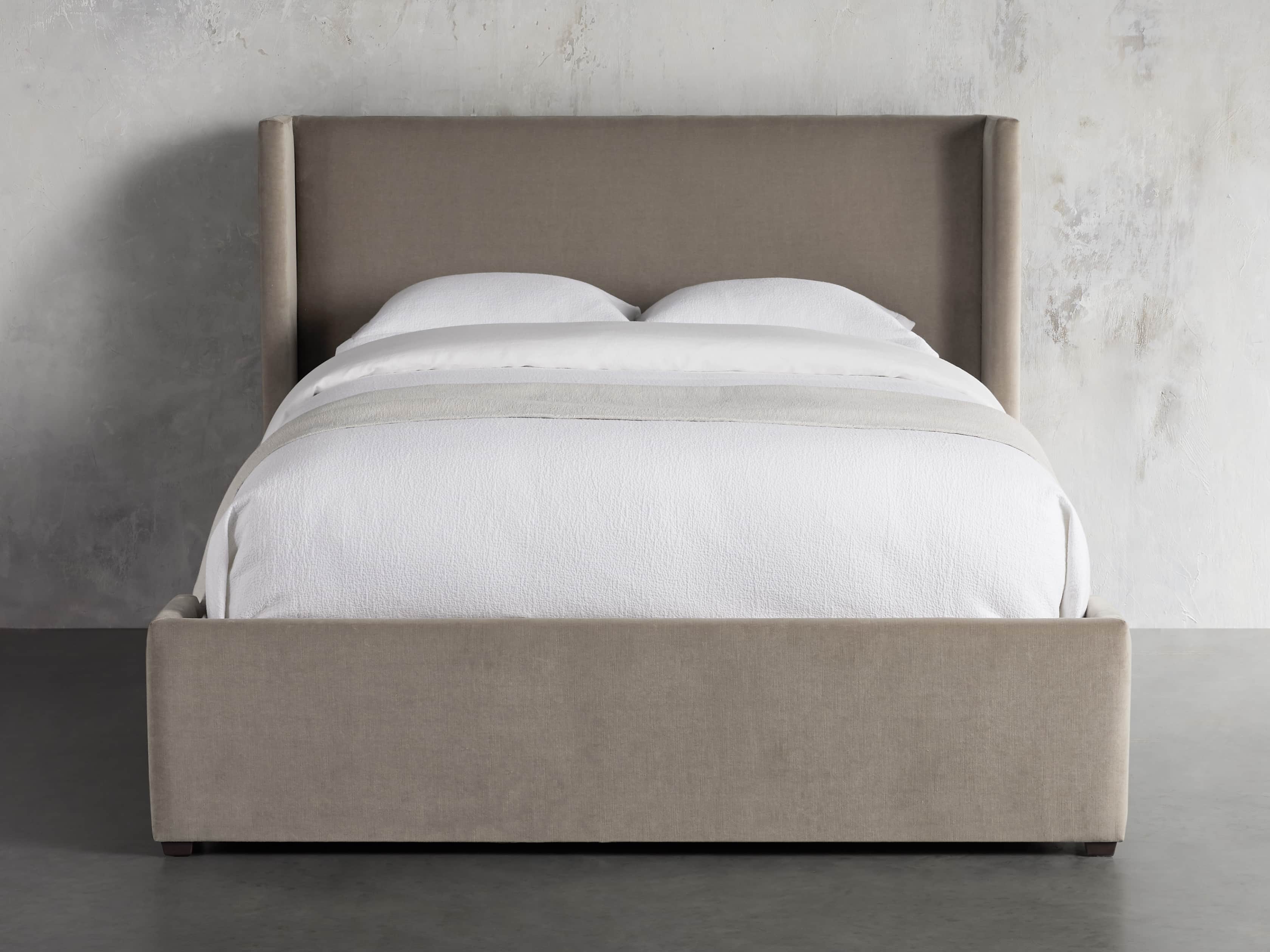 Wyller Upholstered 52" King Bed in Veronica Latte, slide 2 of 9