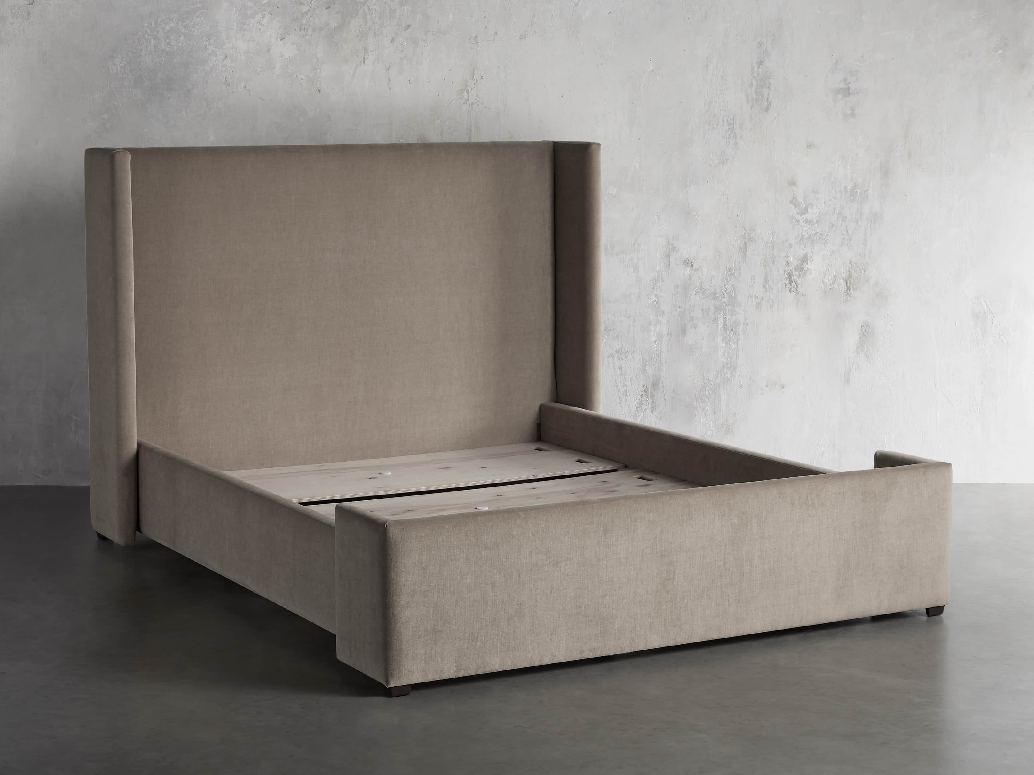 Wyller Upholstered 52" King Bed in Veronica Latte, slide 6 of 9