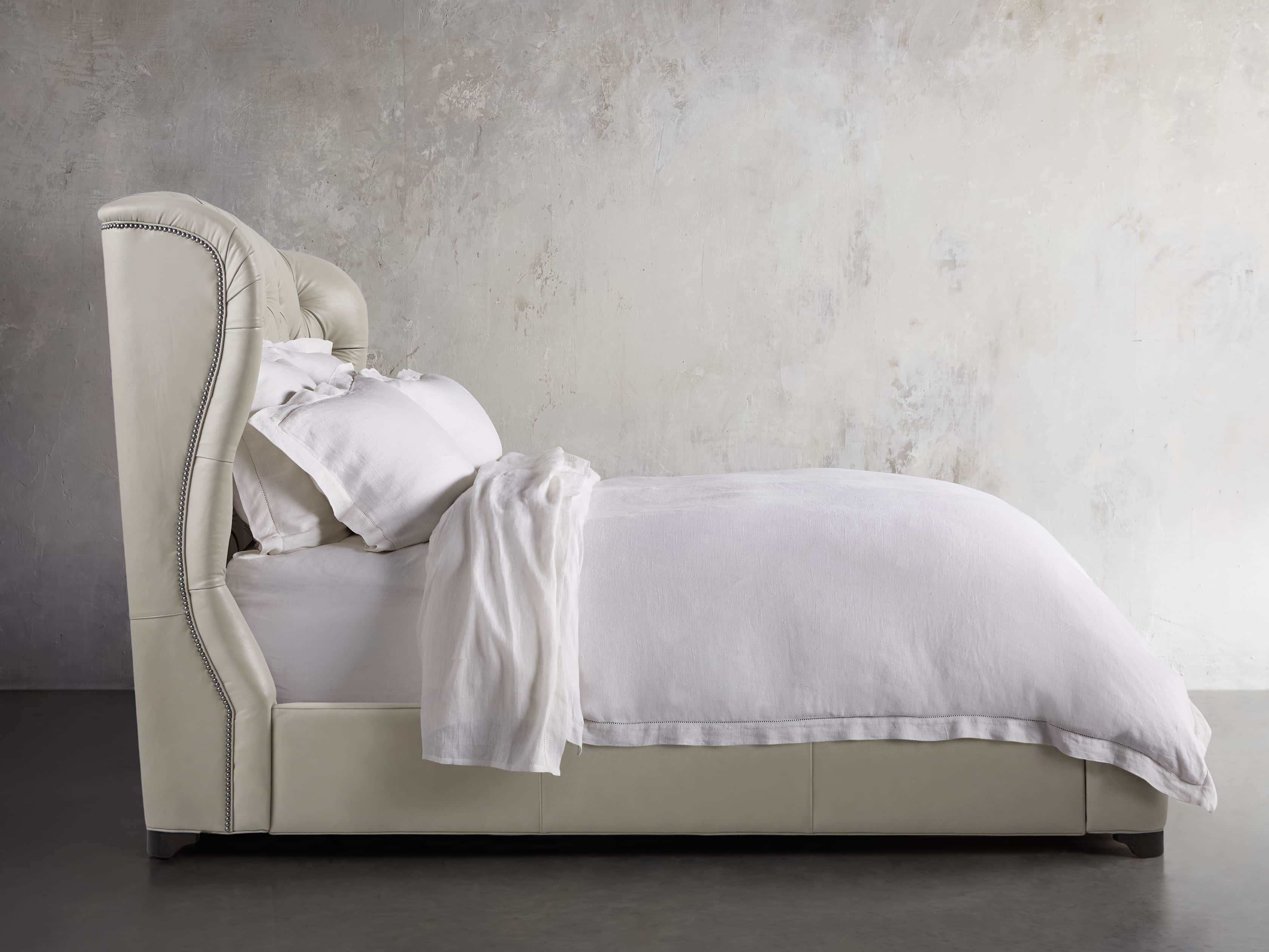 Mariah Leather 64" Queen Bed, slide 3 of 6