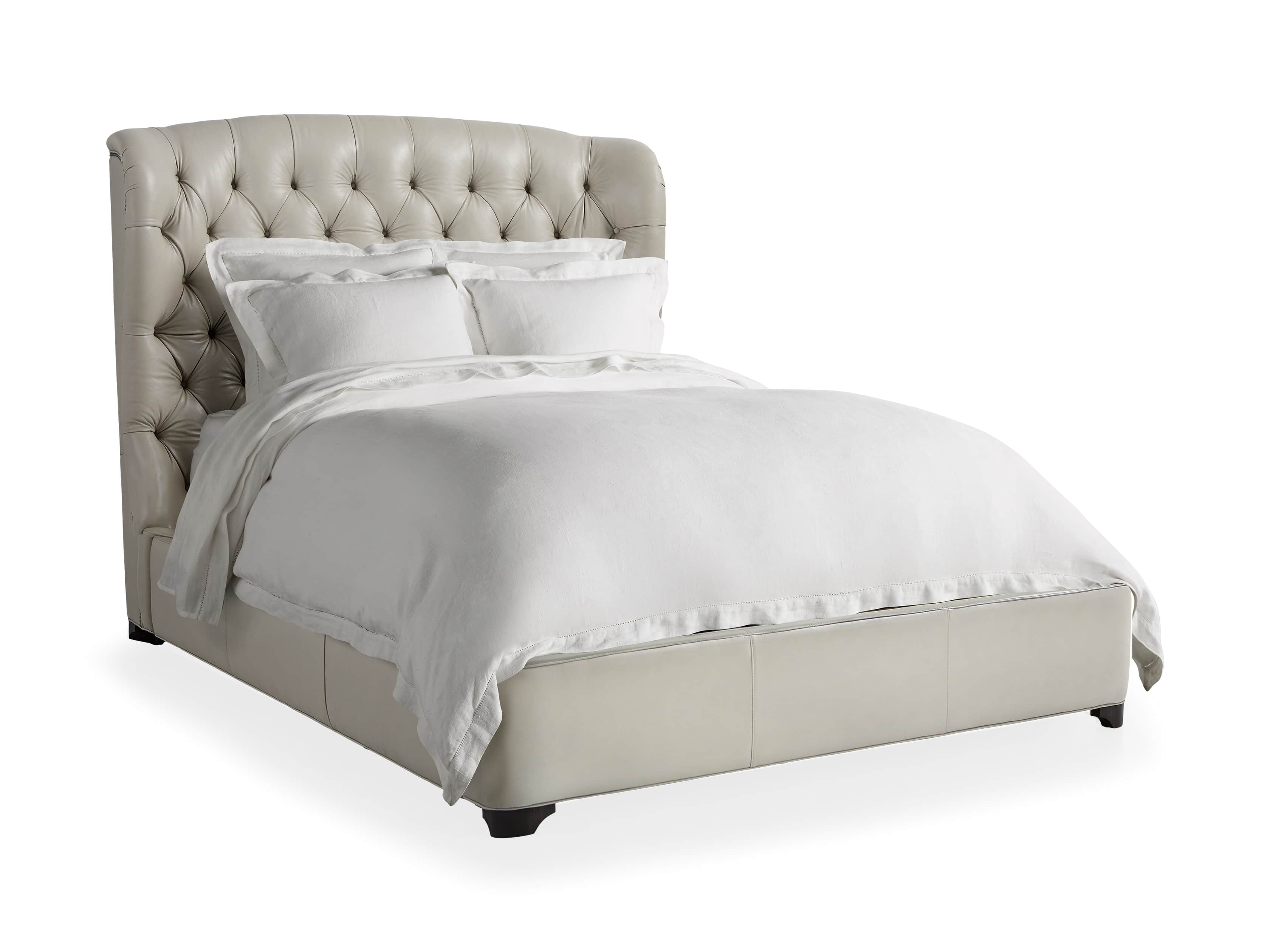 Mariah Leather 64" Queen Bed, slide 5 of 6
