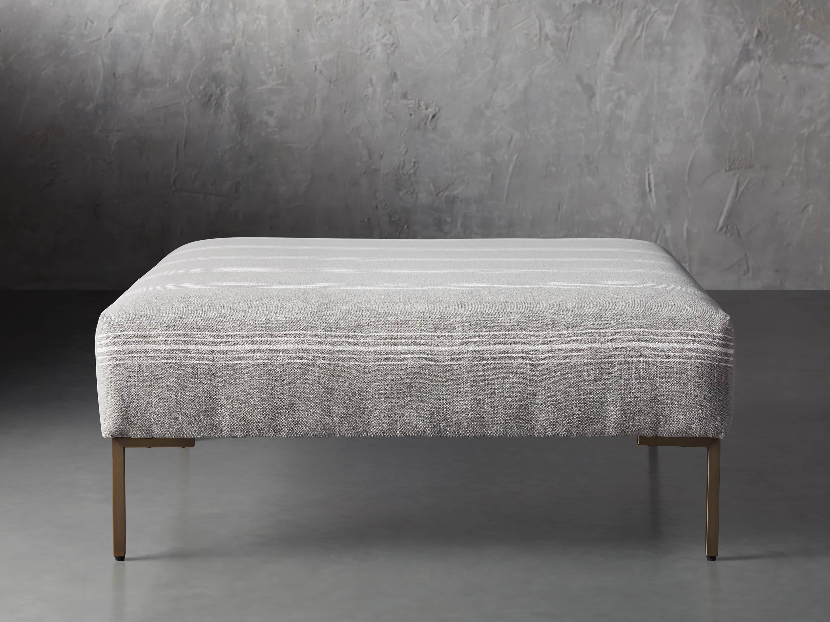 Tilton Upholstered 40" Square Ottoman, slide 1 of 5