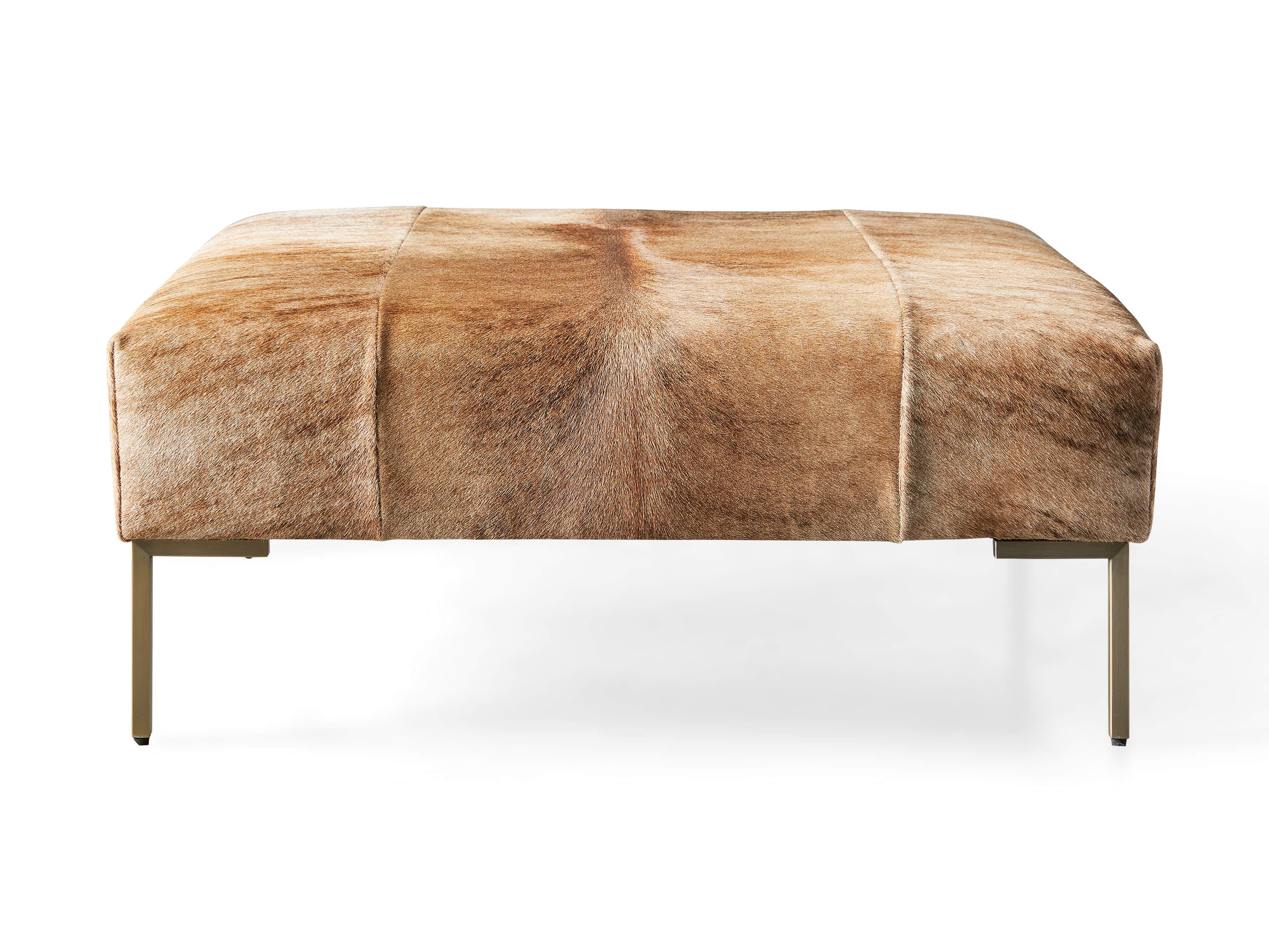 Tilton Hair on Hide Ottoman