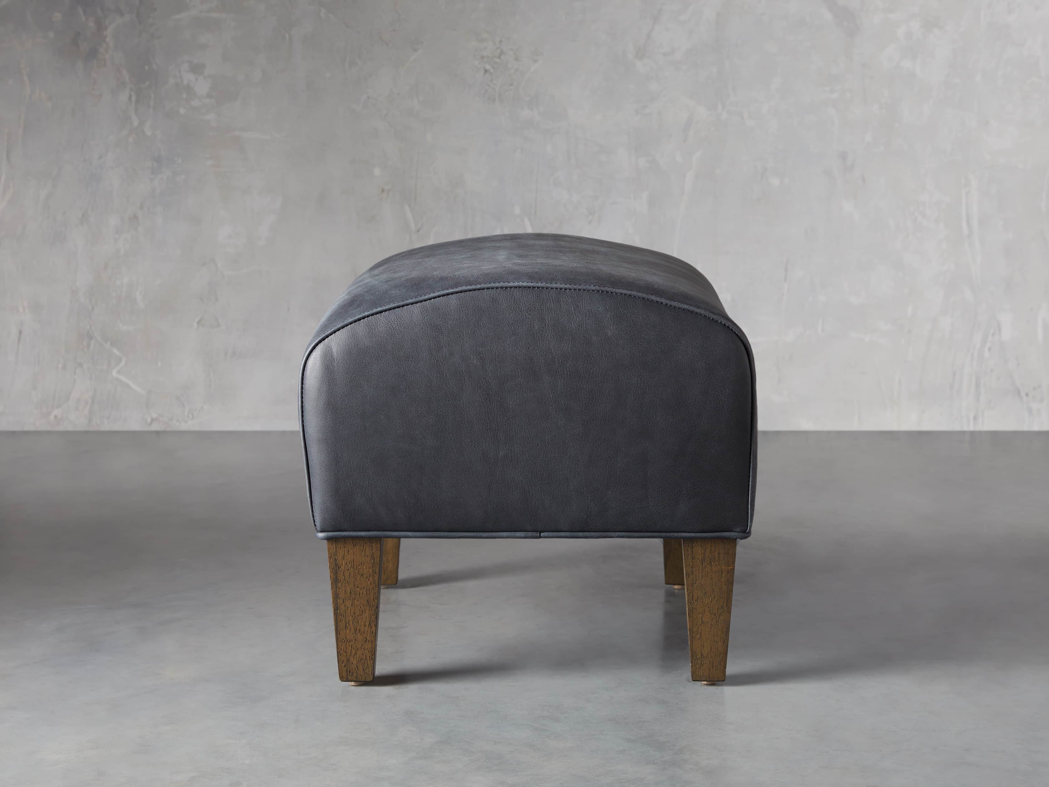Lamont Leather 22" Ottoman, slide 3 of 7