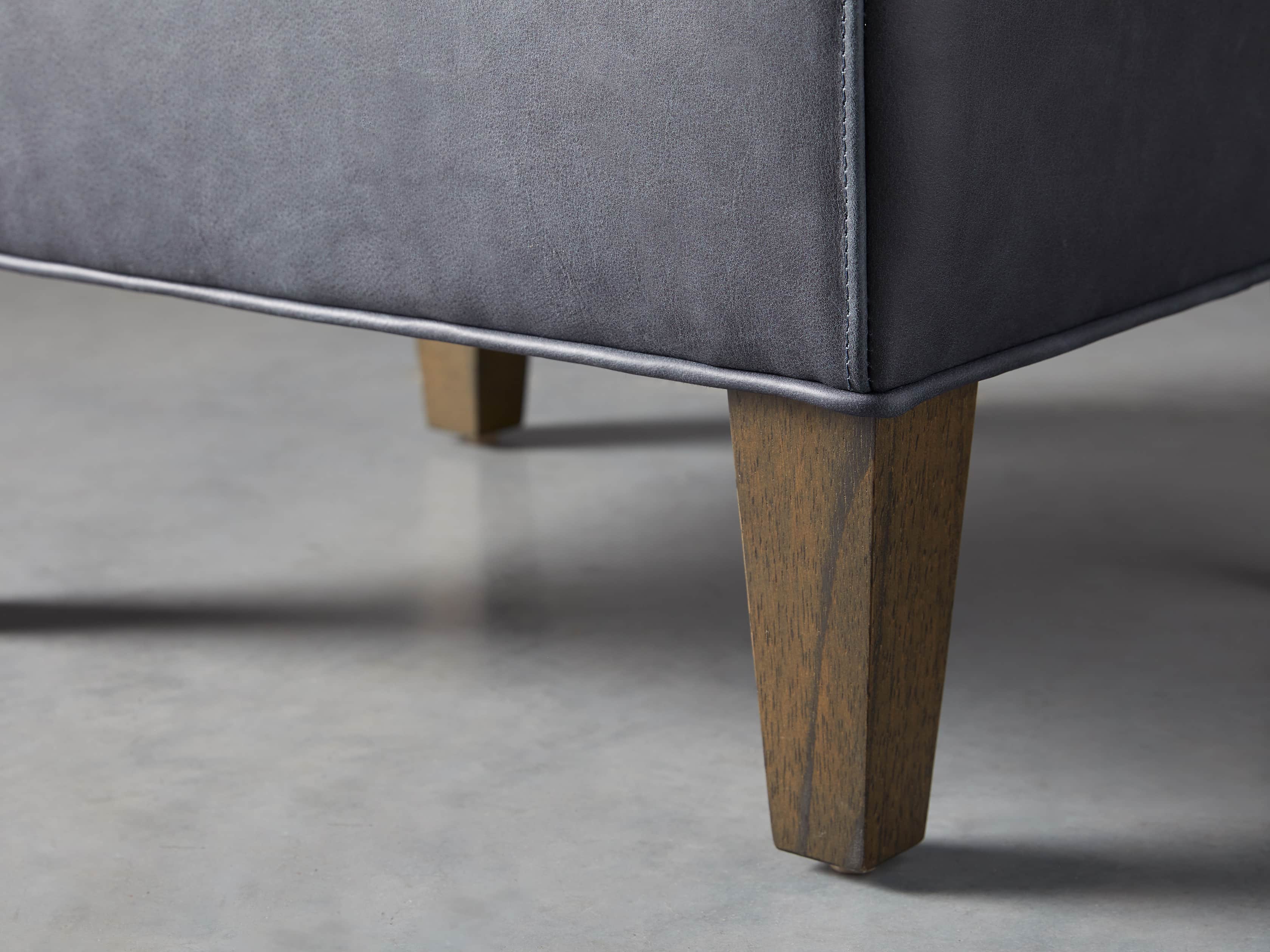 Lamont Leather 22" Ottoman, slide 4 of 7