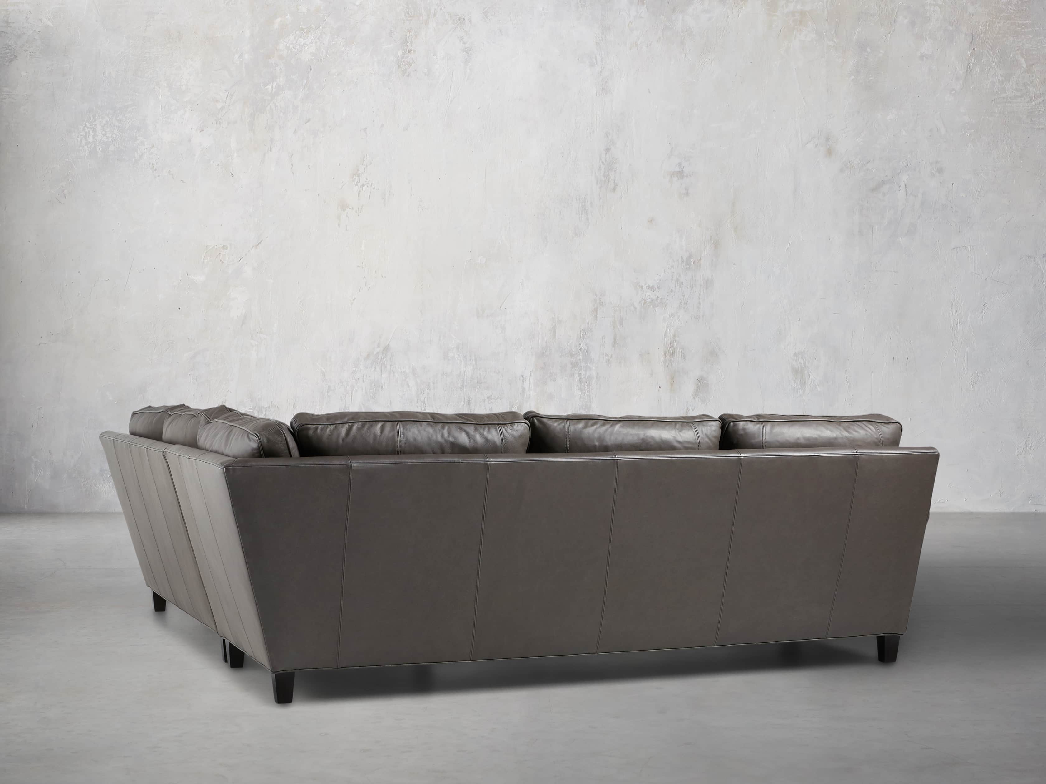 Paxton Leather Two Piece Sectional Arhaus