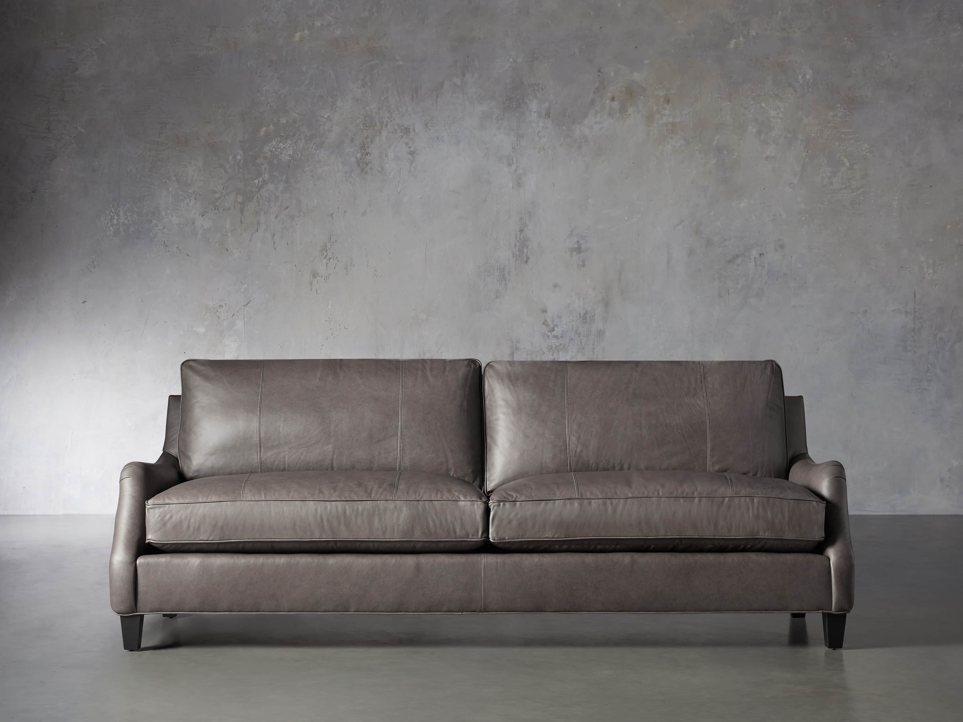 Arhaus deals leather sofa